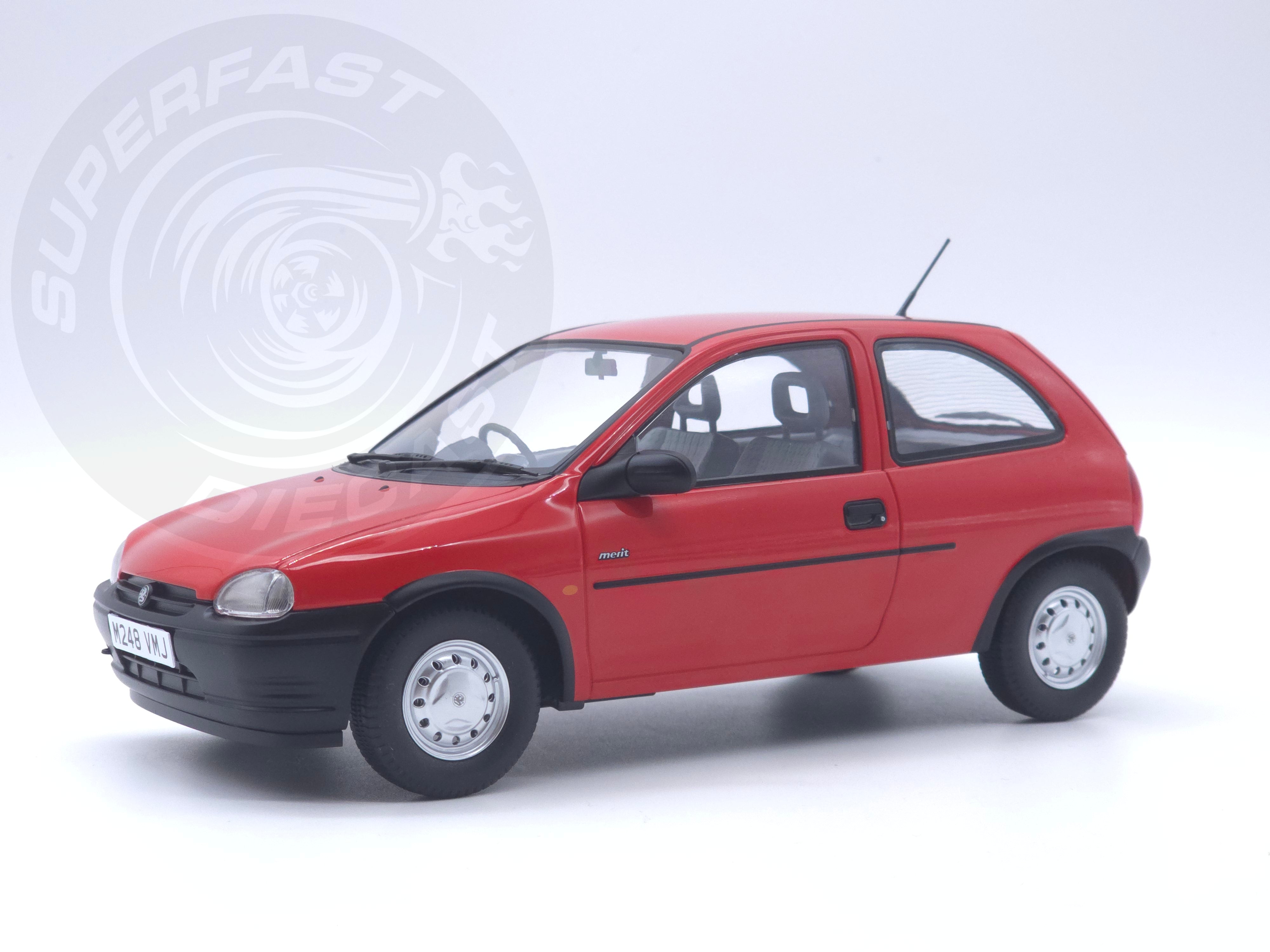 MCG 1:18 Scale Diecast - 1993 Vauxhall Corsa Merit (UK Exclusive RHD), Red - MCG18845