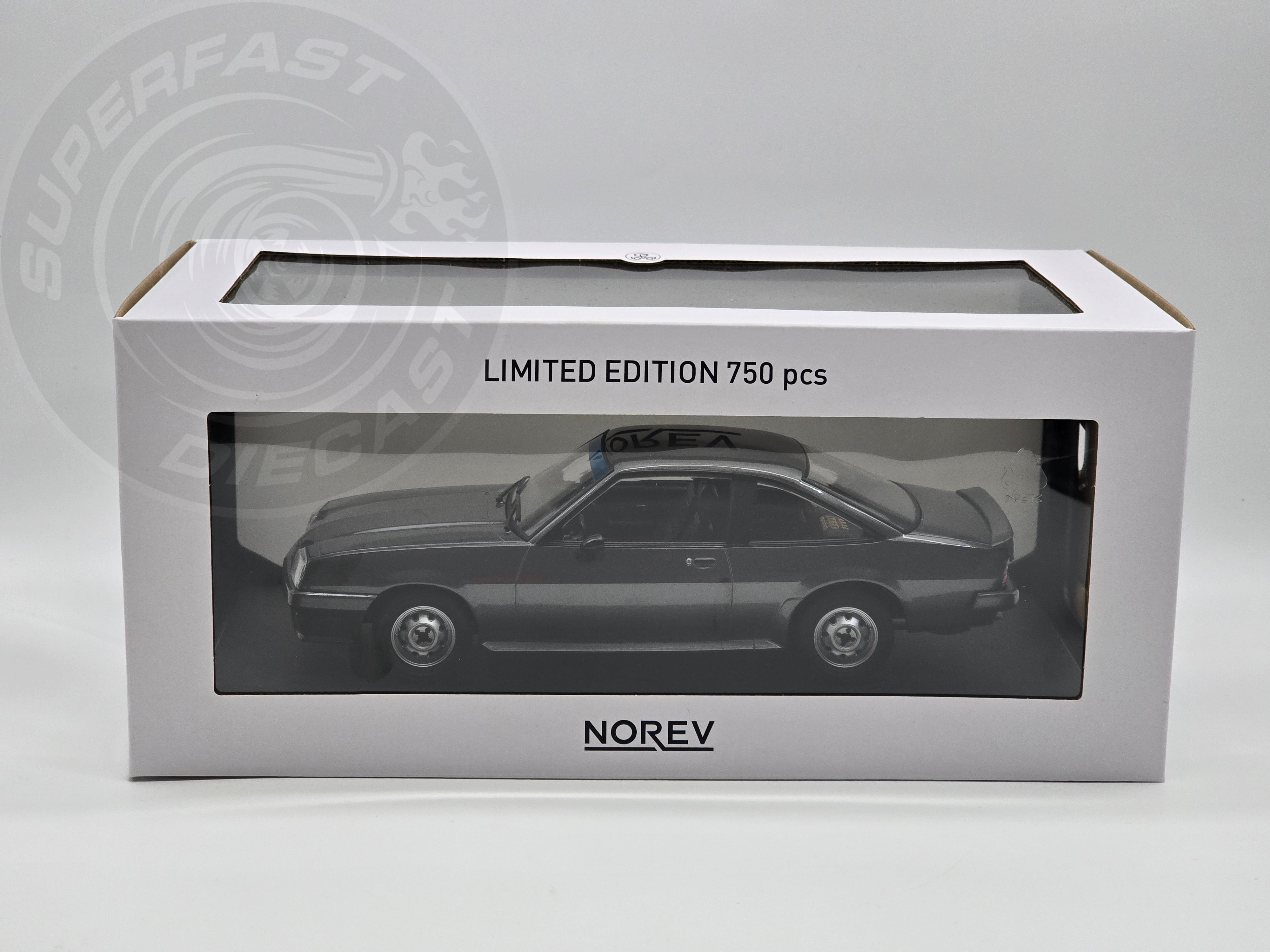 Norev 1:18 Scale Diecast - 1982 Opel Manta B GT/E - Grey - 183303