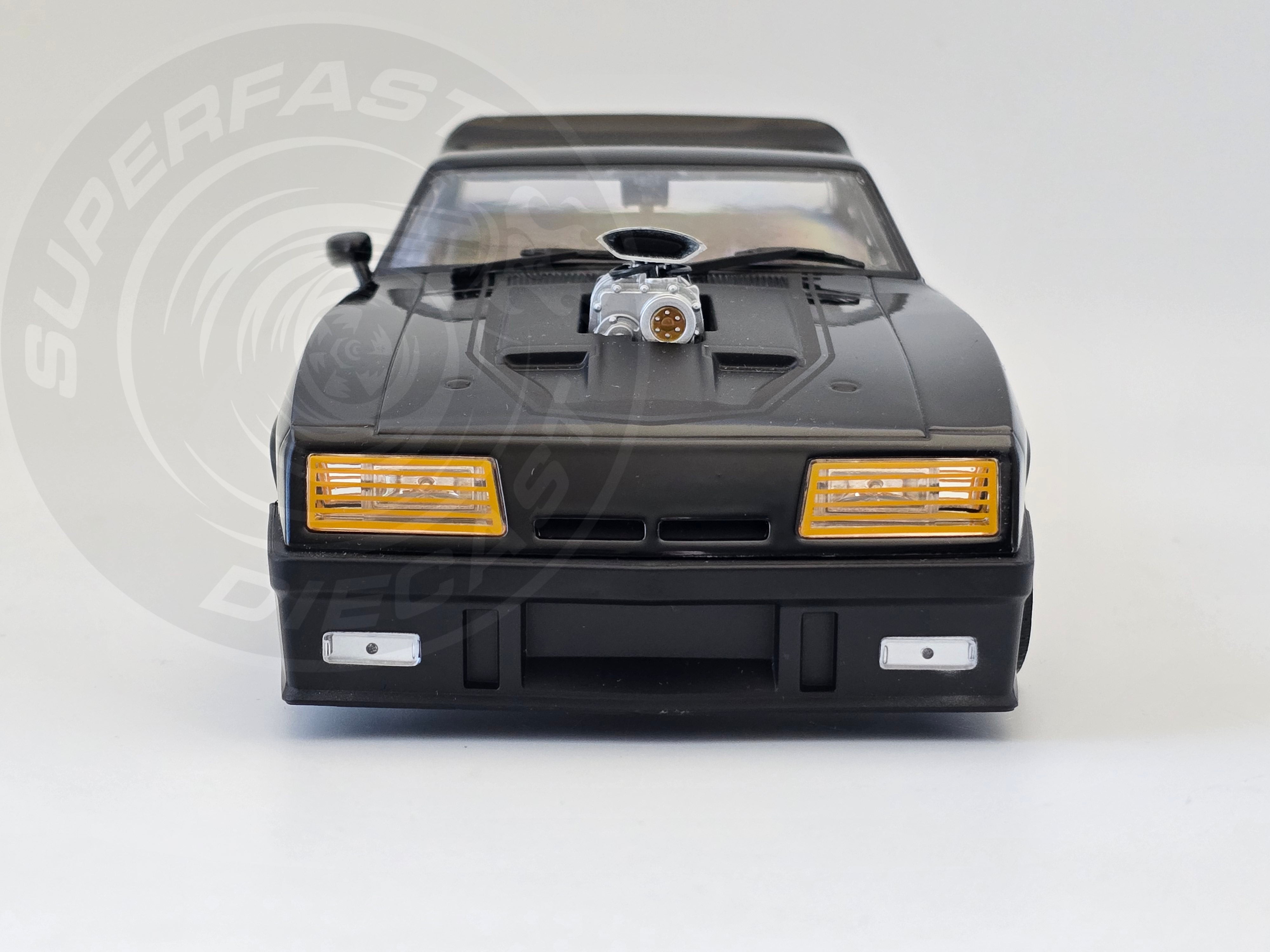 Greenlight Hollywood 1:18 Diecast - 1973 Ford Falcon XB, Mad Max, Last of the V8 Interceptors - Black - 12996