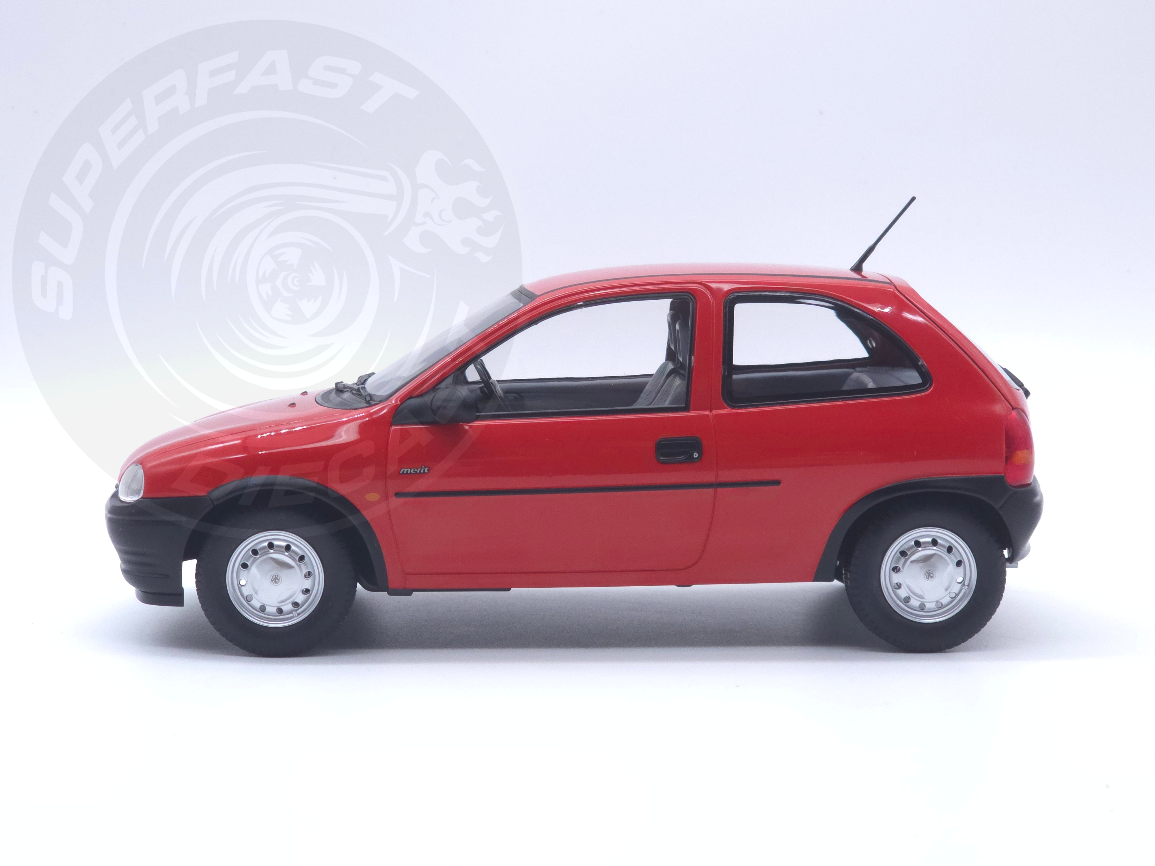 MCG 1:18 Scale Diecast - 1993 Vauxhall Corsa Merit (UK Exclusive RHD), Red - MCG18845