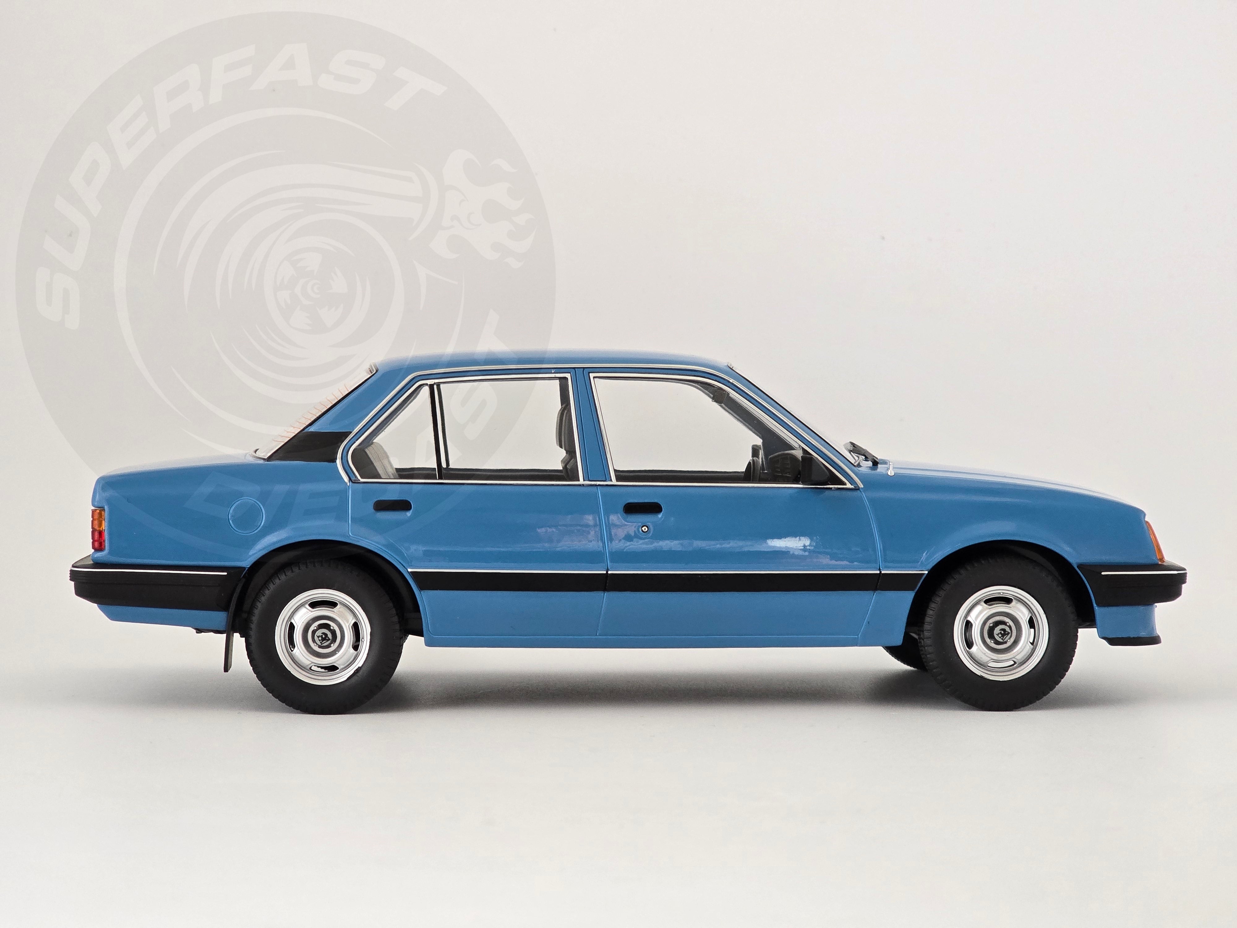 MCG 1:18 Scale Diecast - 1981 Vauxhall Cavalier GL, Blue, RHD UK Exclusive - MCG18648