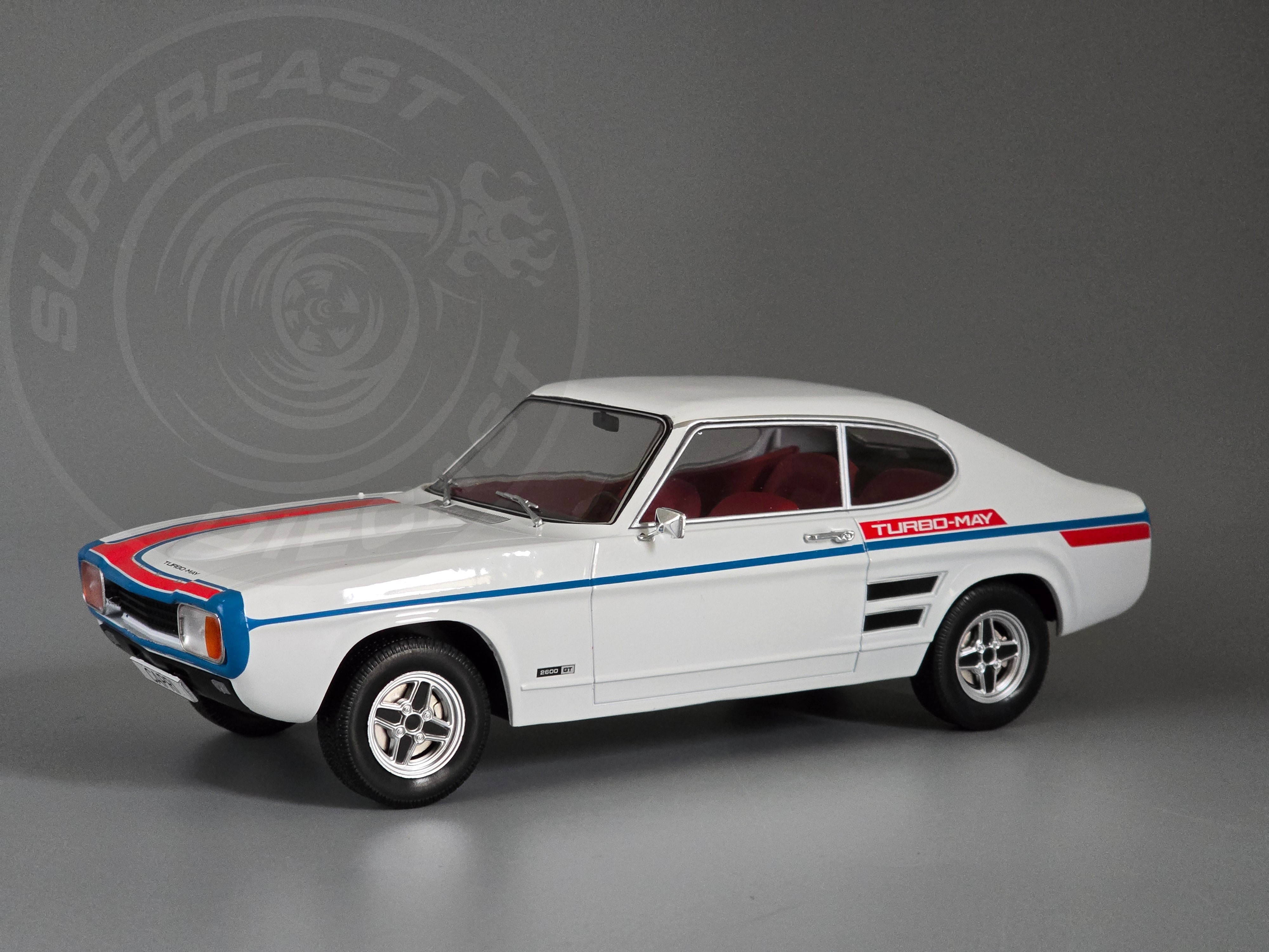 MCG 1:18 Scale Diecast 1970 Ford Capri MK1 RS 2600, White - MCG18539