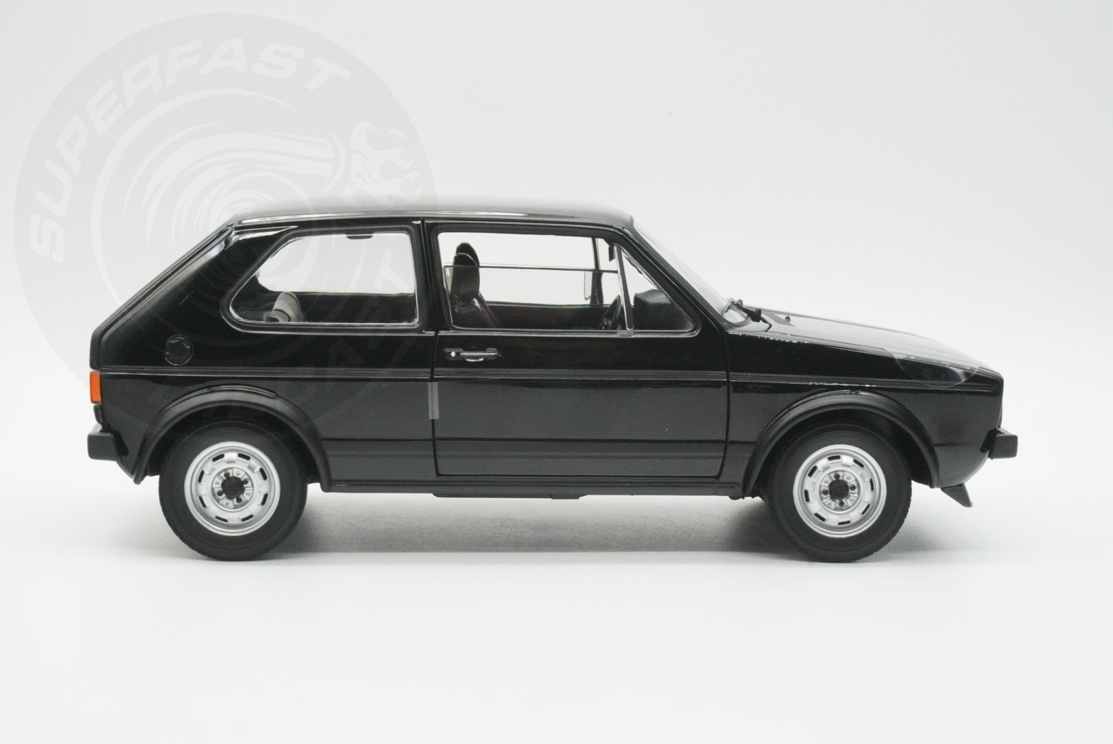Norev 1:18 Scale Diecast Model Car - 1976 Volkswagen Golf Mk1 GTI Black - 188487