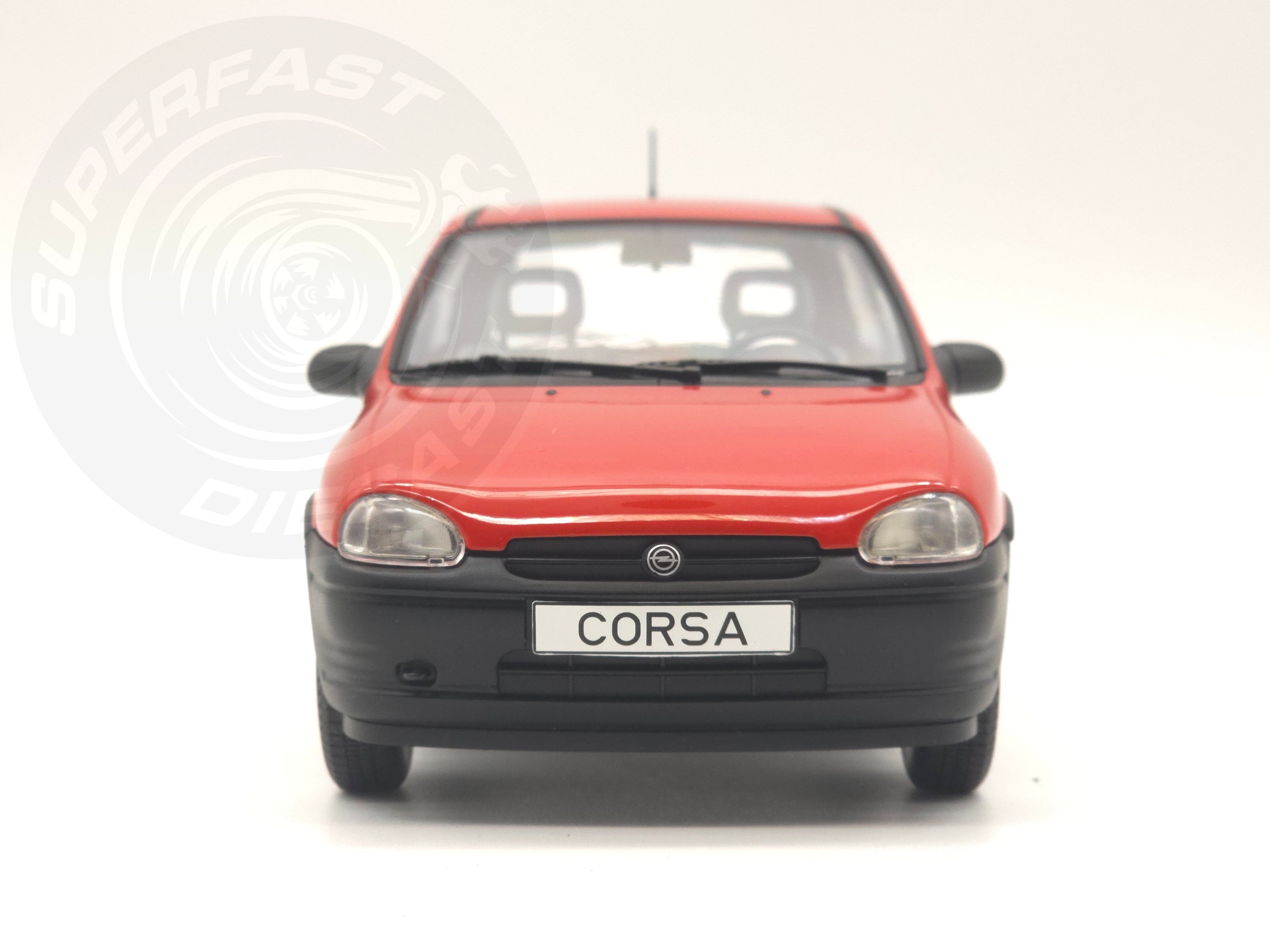 MCG 1:18 Scale Diecast - 1993 Opel Corsa B, Red - MCG18513