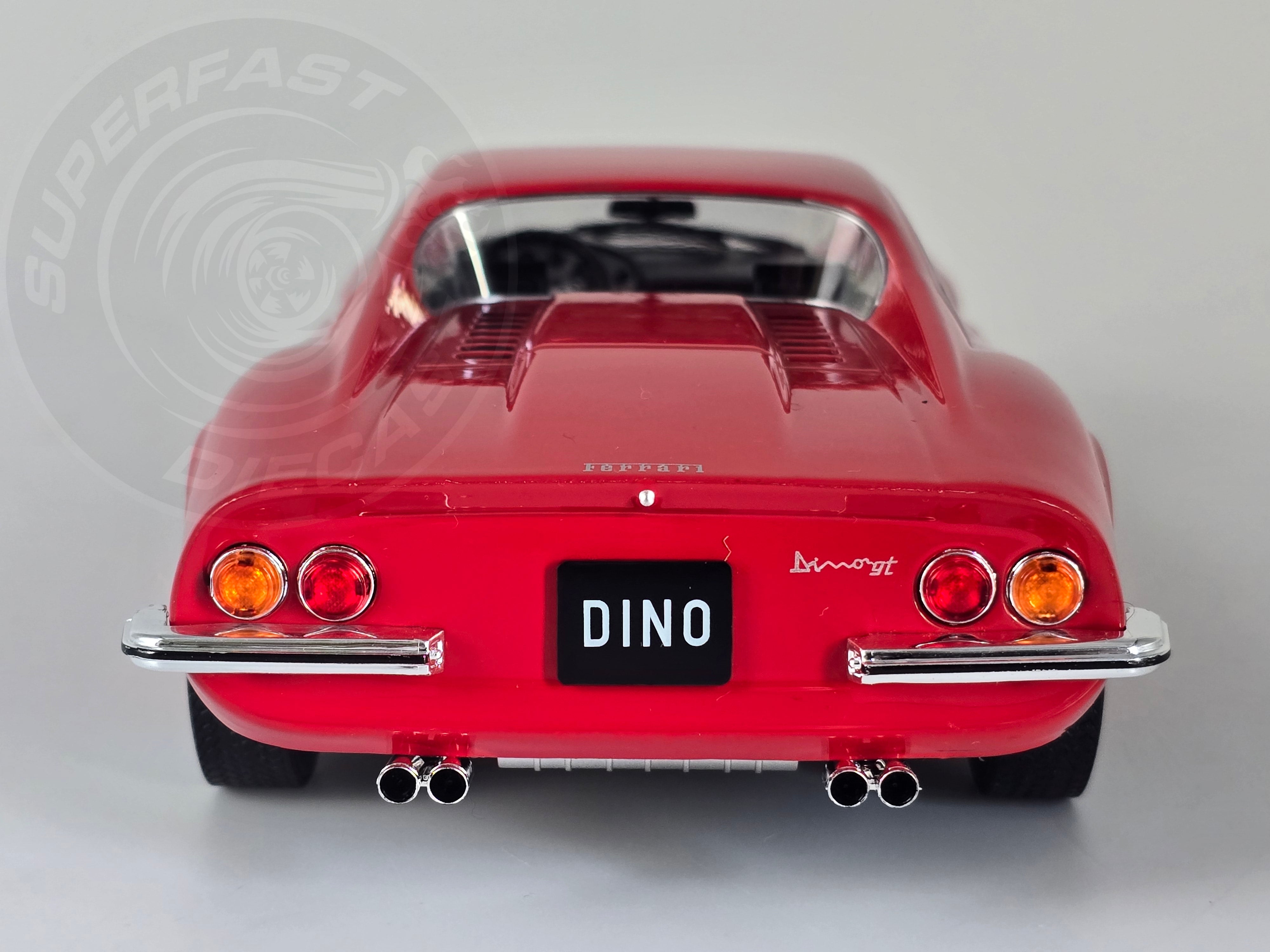 MCG 1:18 Diecast  - 1969 Ferrari Dino 246 GT, Red - MCG18169