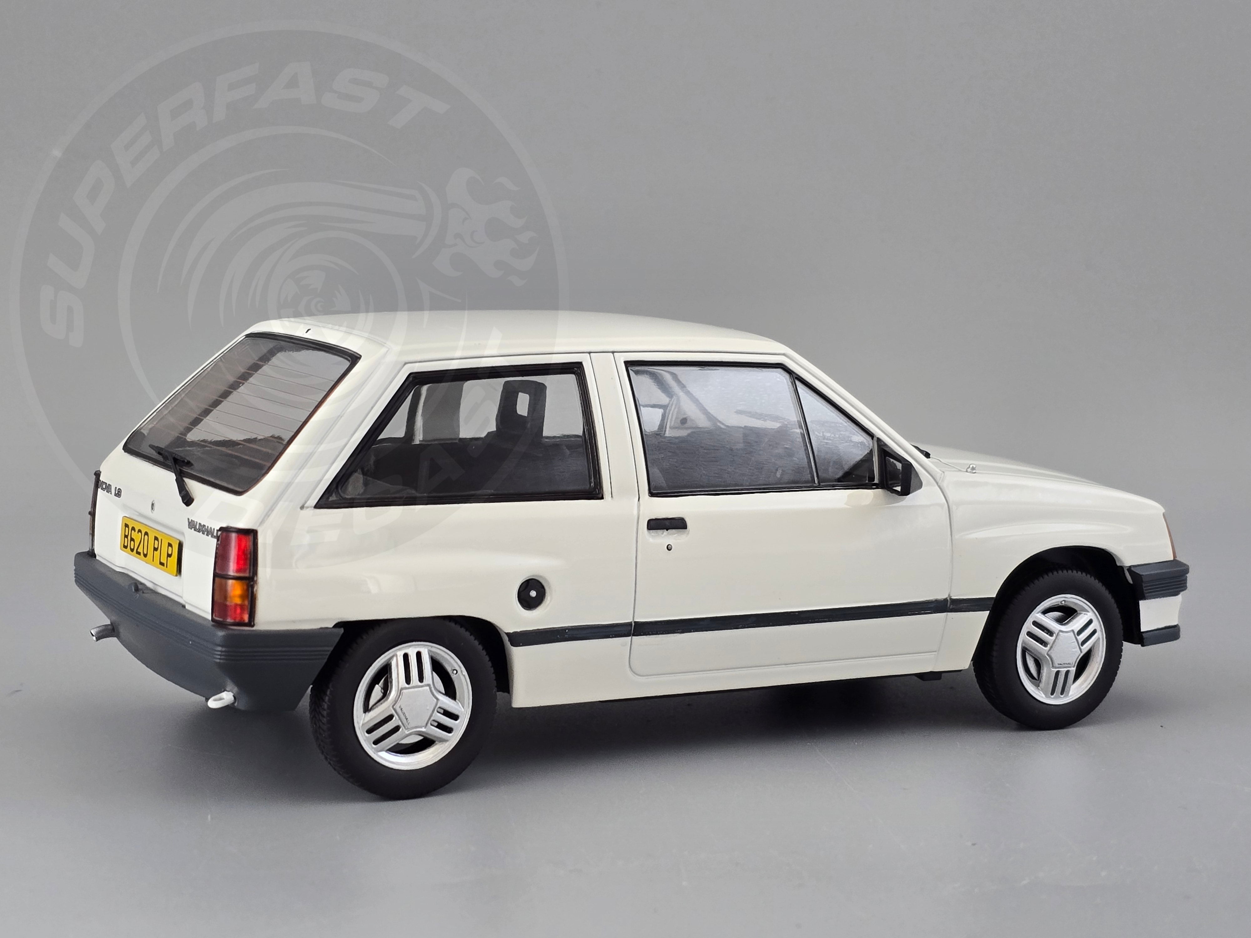 MCG 1:18 Scale Diecast - 1983 Vauxhall Nova (UK Exclusive RHD), White - MCG18904