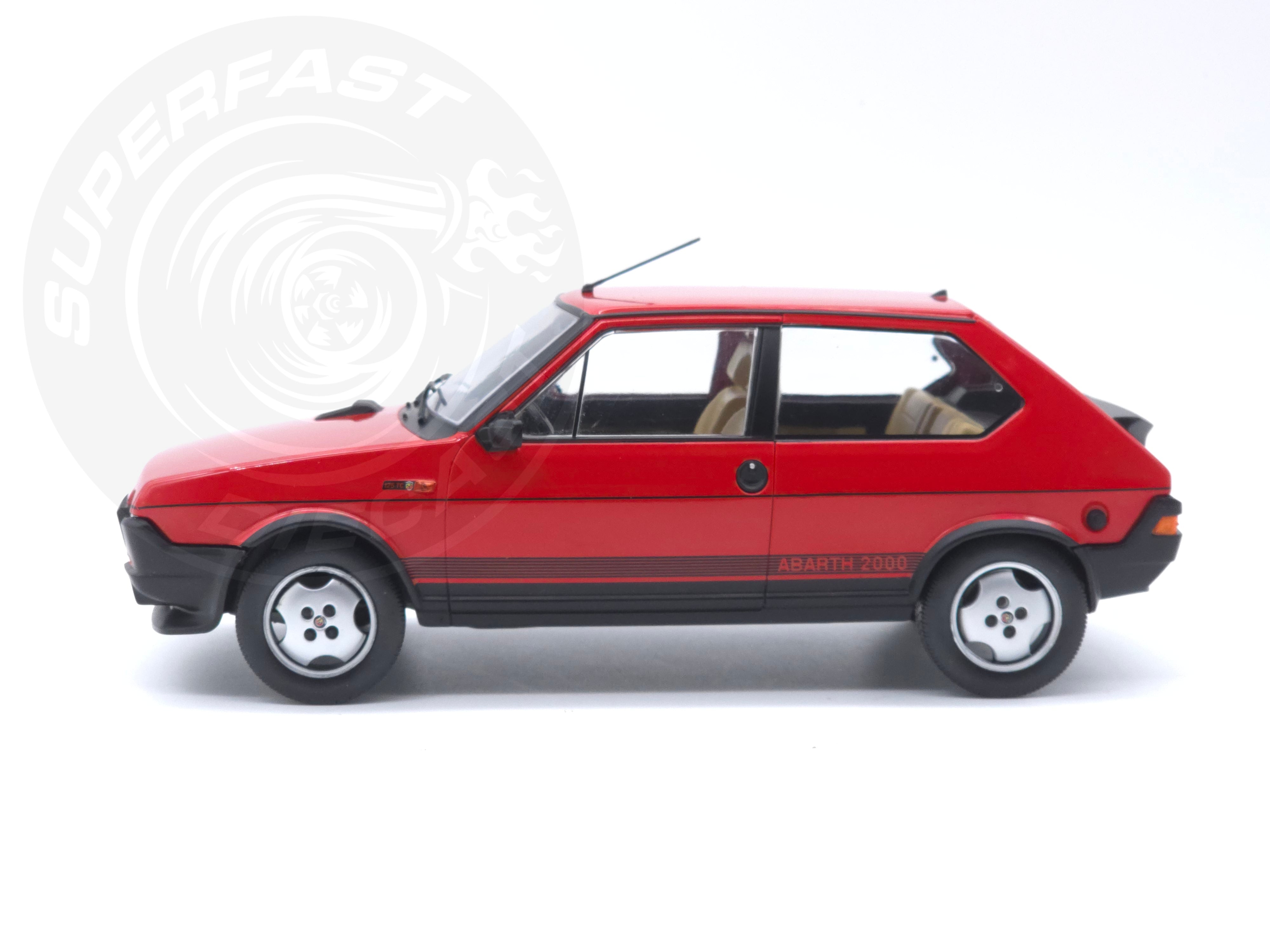 MCG 1:18 Scale Diecast Model Car -  1980 Fiat Ritmo TC 125 Abarth - Red