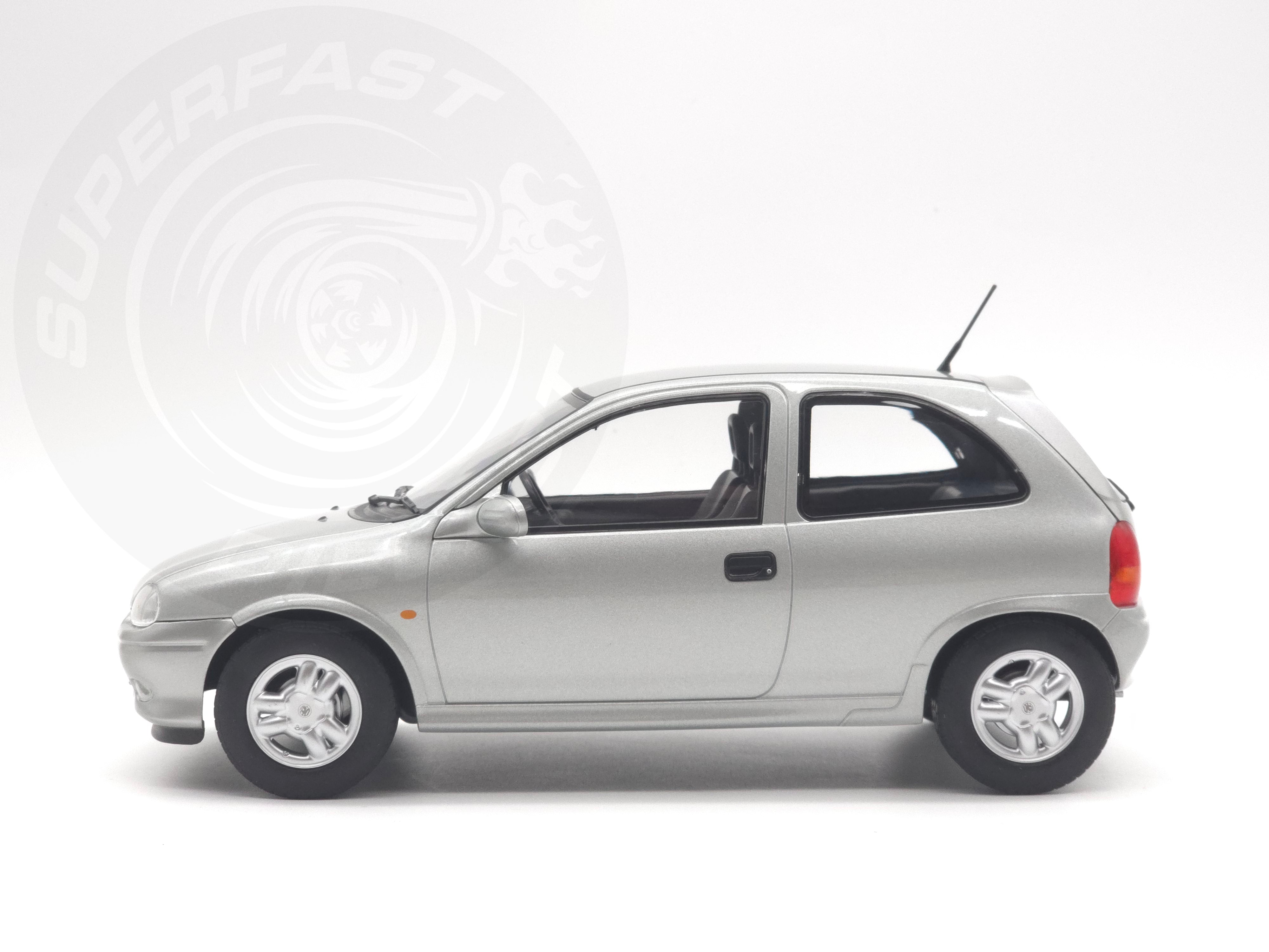 MCG 1:18 Scale Diecast - 1993 Vauxhall Corsa GSi (UK Exclusive RHD), Silver - MCG18846