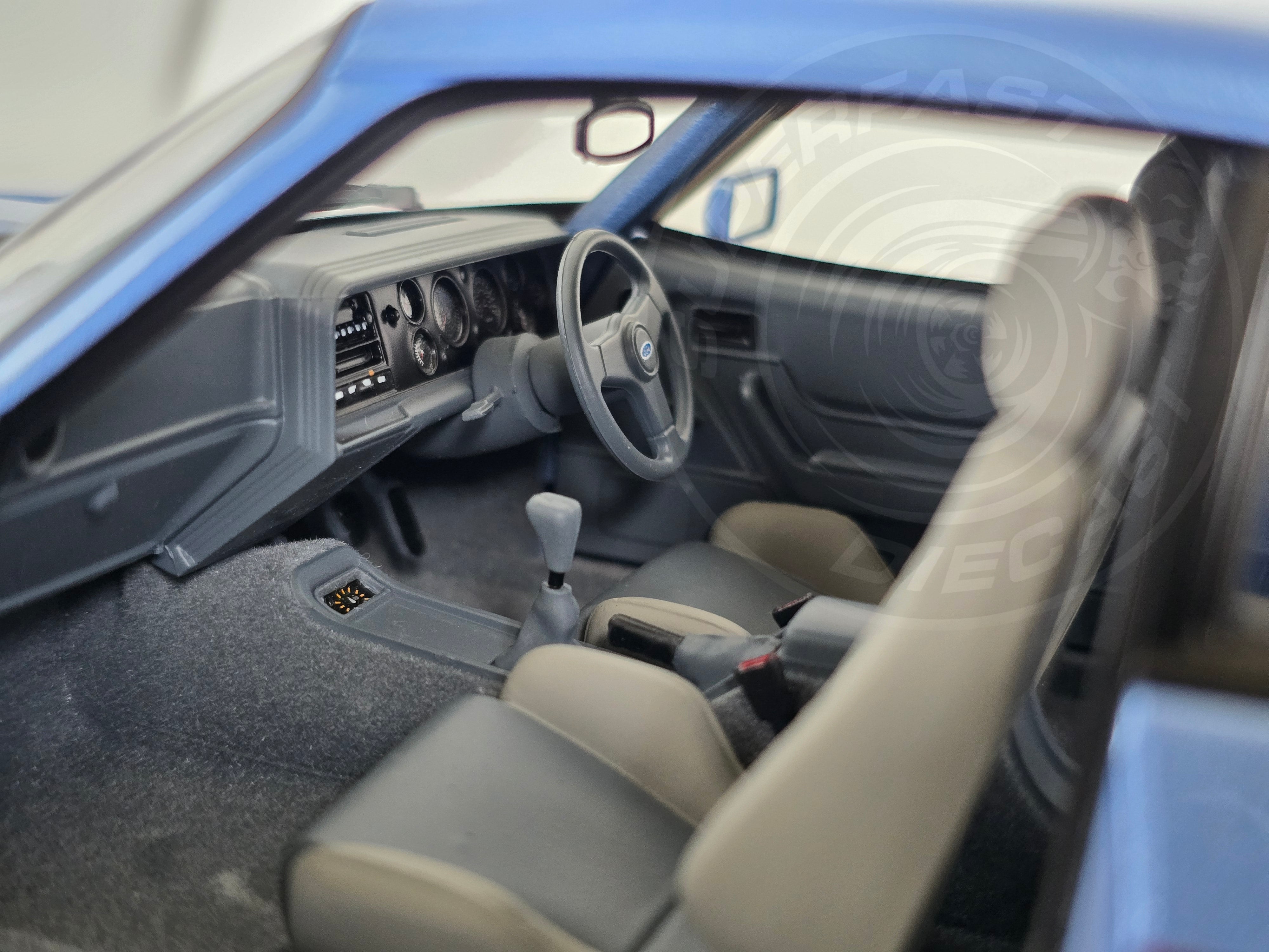 NoRev 1:18 Diecast Model Car, 1984 Ford Capri Mk3 2.8 Injection RHD, Paris Blue - 182764