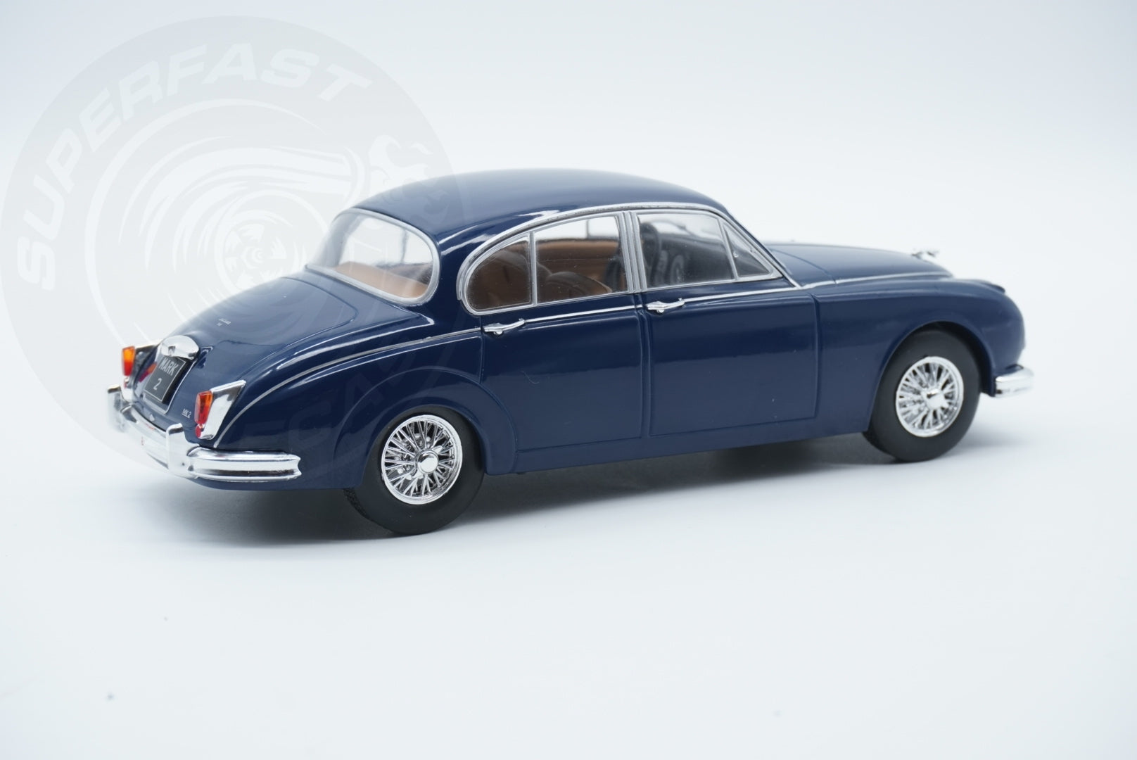 Whitebox  1:24 Scale Diecast - 1959 Jaguar Mk 2 in Blue - WB124201