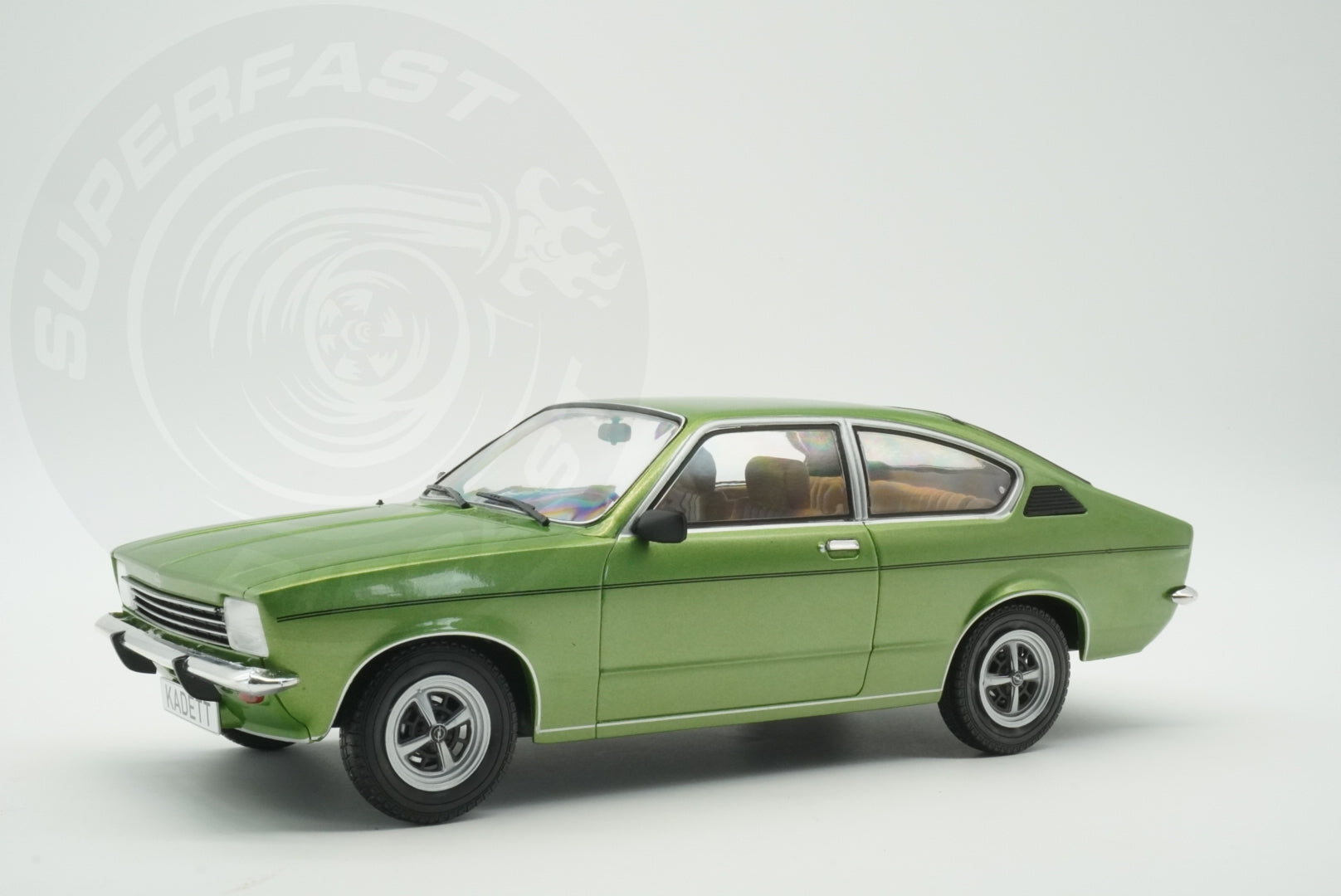 MCG 1:18 Scale Diecast Model Car - 1977 Opel Kadett C Coupe 1.2s, Green - MCG18599