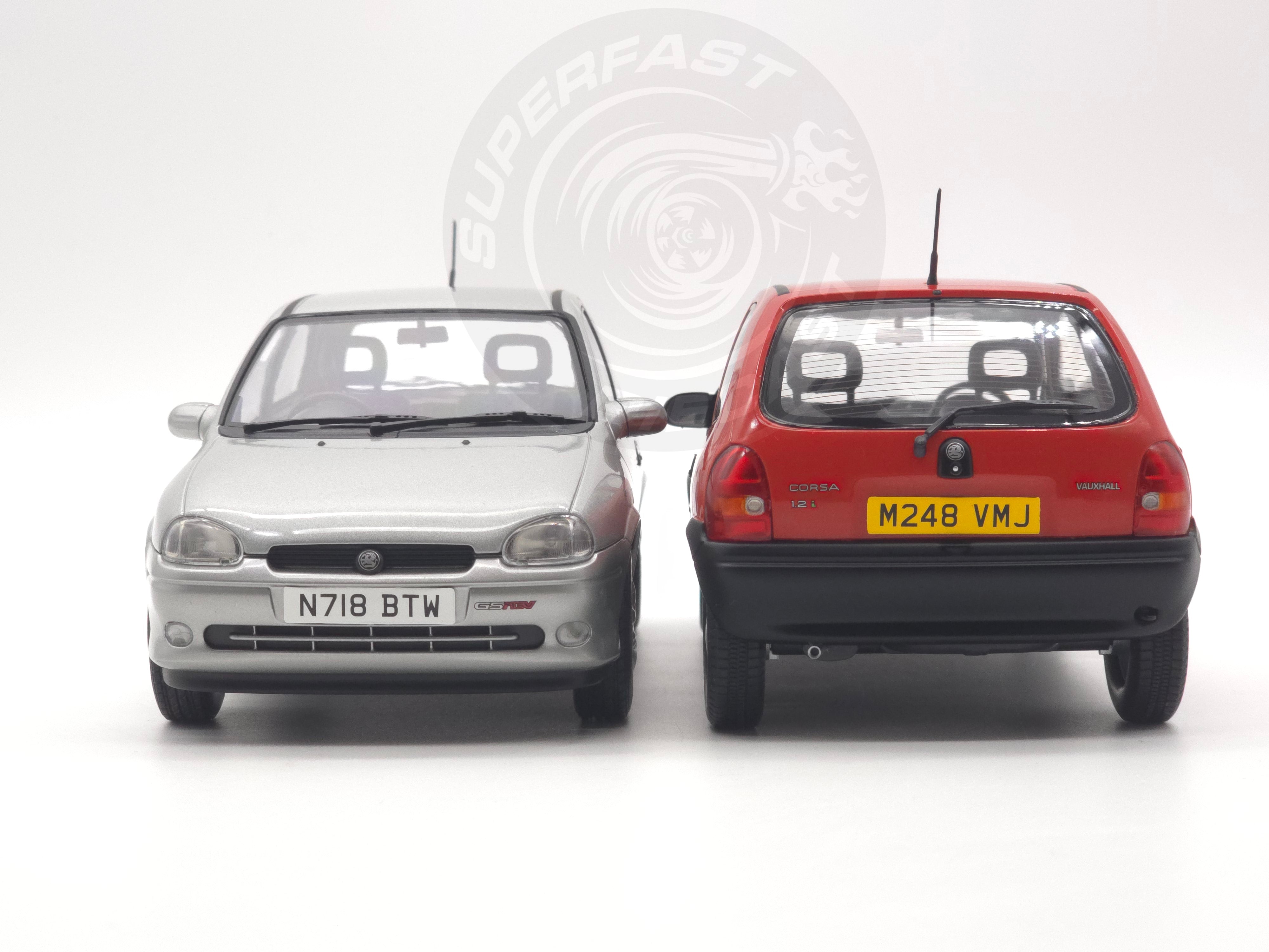 MCG 1:18 Scale Diecast - 1993 Vauxhall Corsa GSi (UK Exclusive RHD), Silver - MCG18846