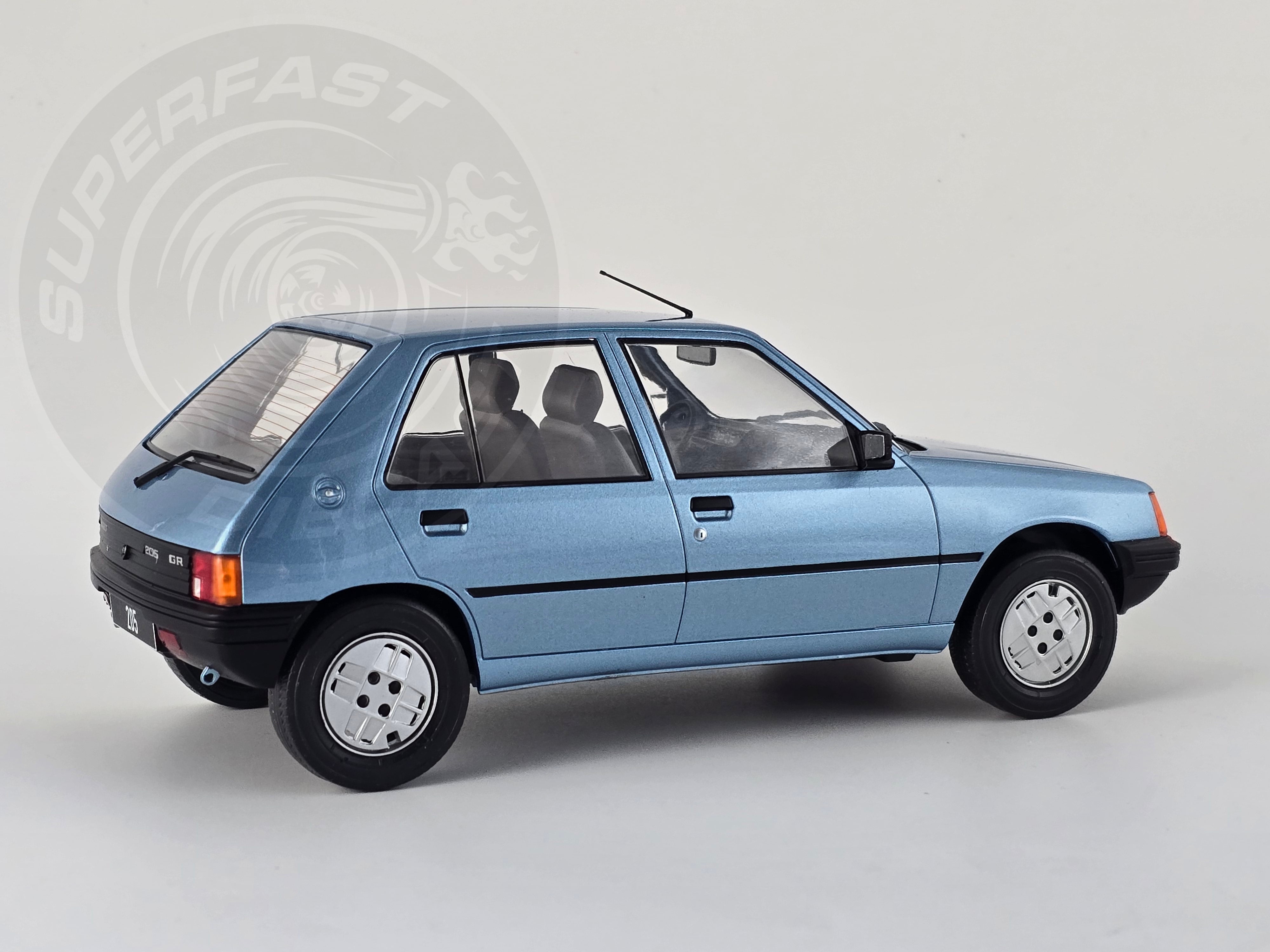 MCG 1:18 Scale - 1984 Peugeot 205, Light Blue - MCG18491