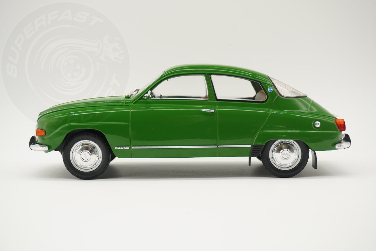 MCG 1:18 Diecast - 1970 Saab 96 V4, Green - MCG18655