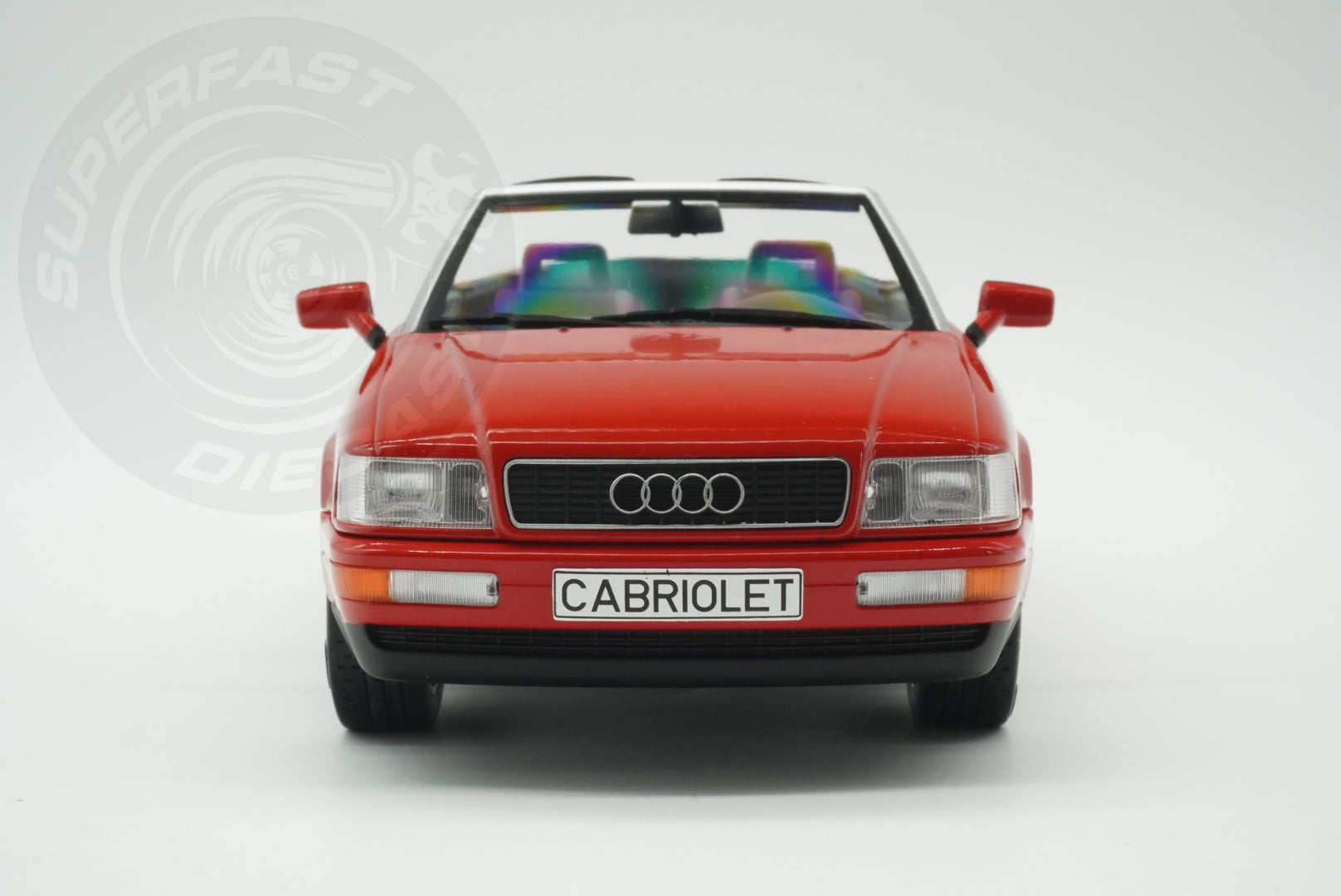 MCG 1:18 Scale Diecast - 1991 Audi 80 Cabriolet, Red - MCG181224