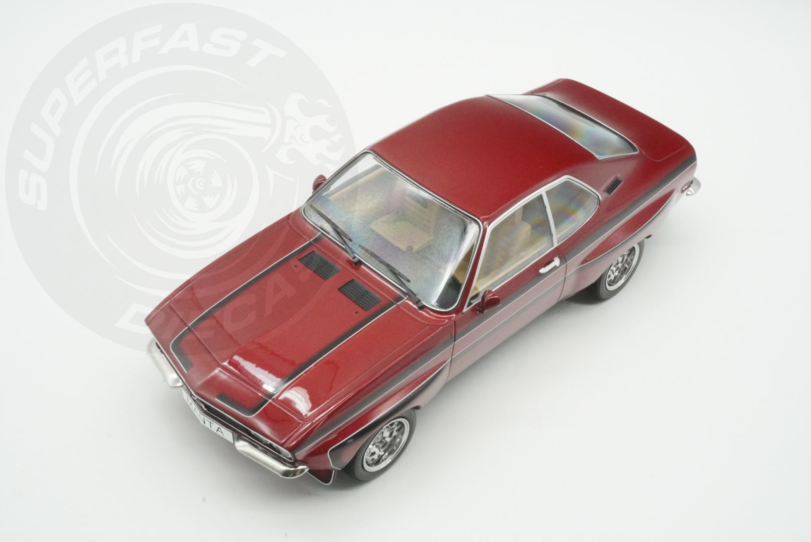 MCG 1:18 Scale Diecast - 1974 Opel Manta A Irmscher, Dark Red - MCG18427