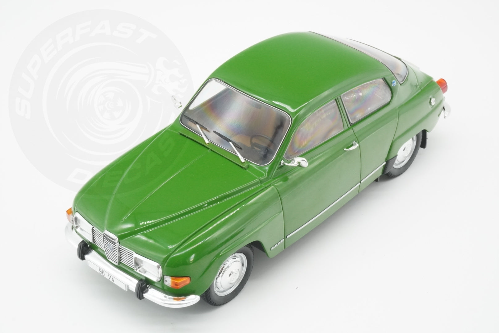 MCG 1:18 Diecast - 1970 Saab 96 V4, Green - MCG18655