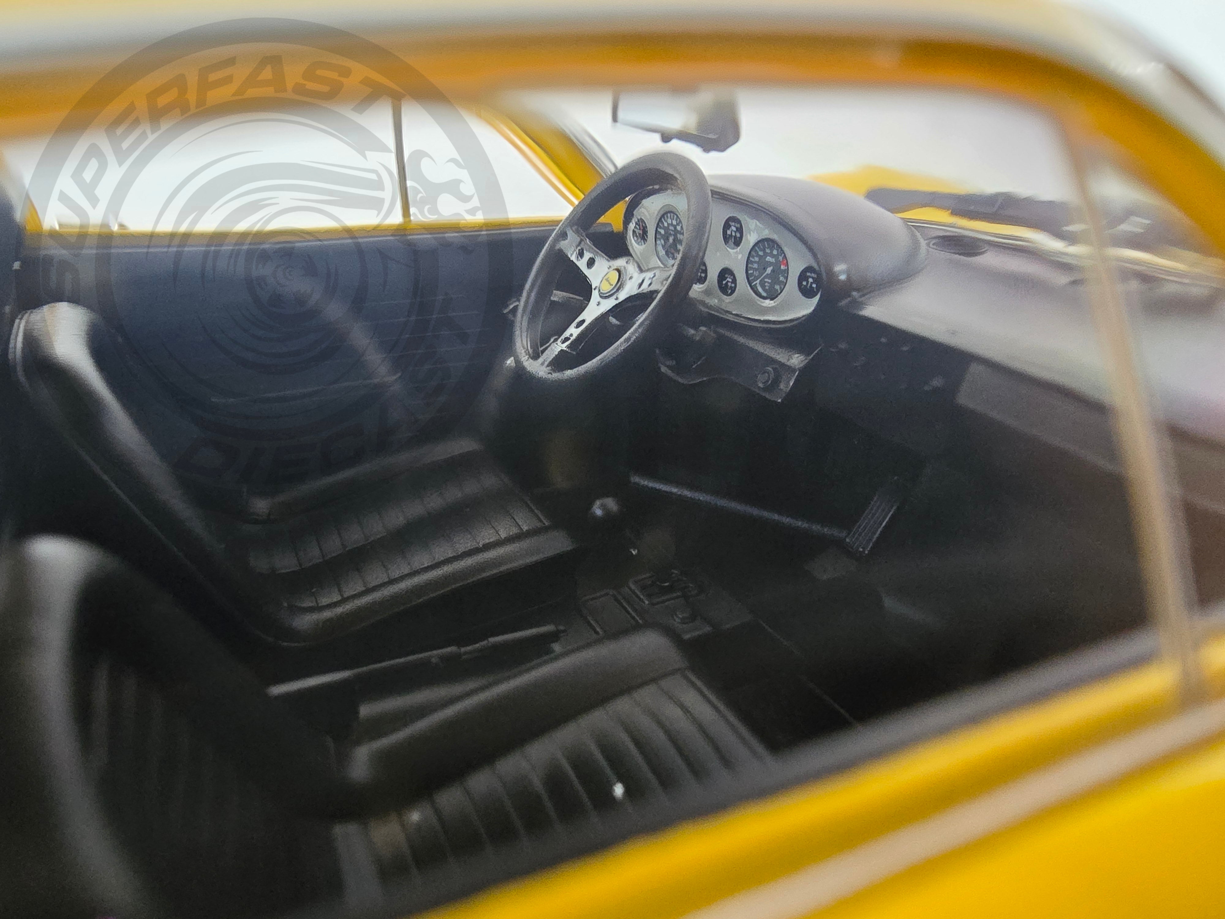 MCG 1:18 Diecast  - 1969 Ferrari Dino 246 GT, Yellow - MCG18168