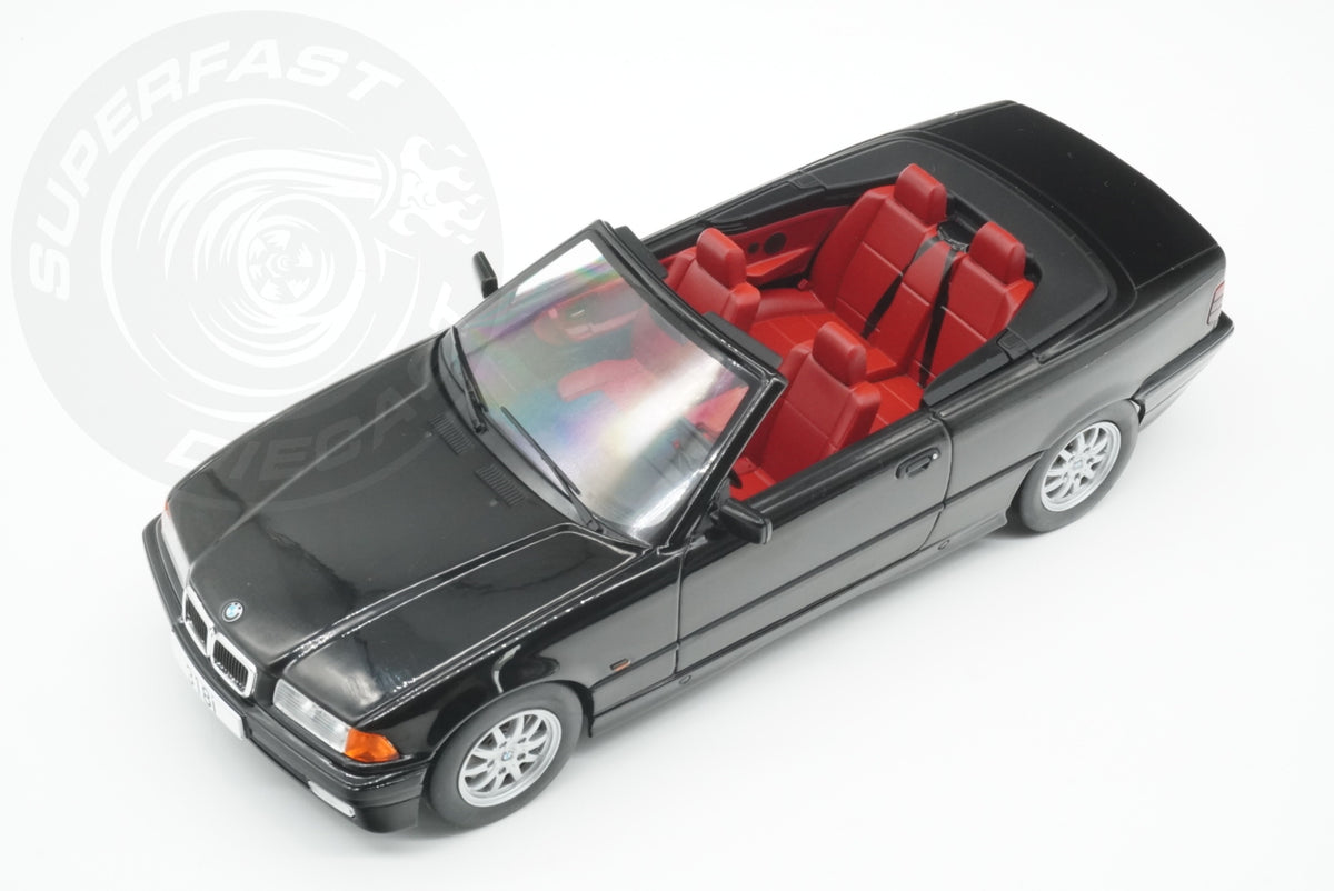 MCG 1:18 Diecast - 1996 BMW 318i (E36) Cabriolet, Black - MCG18318