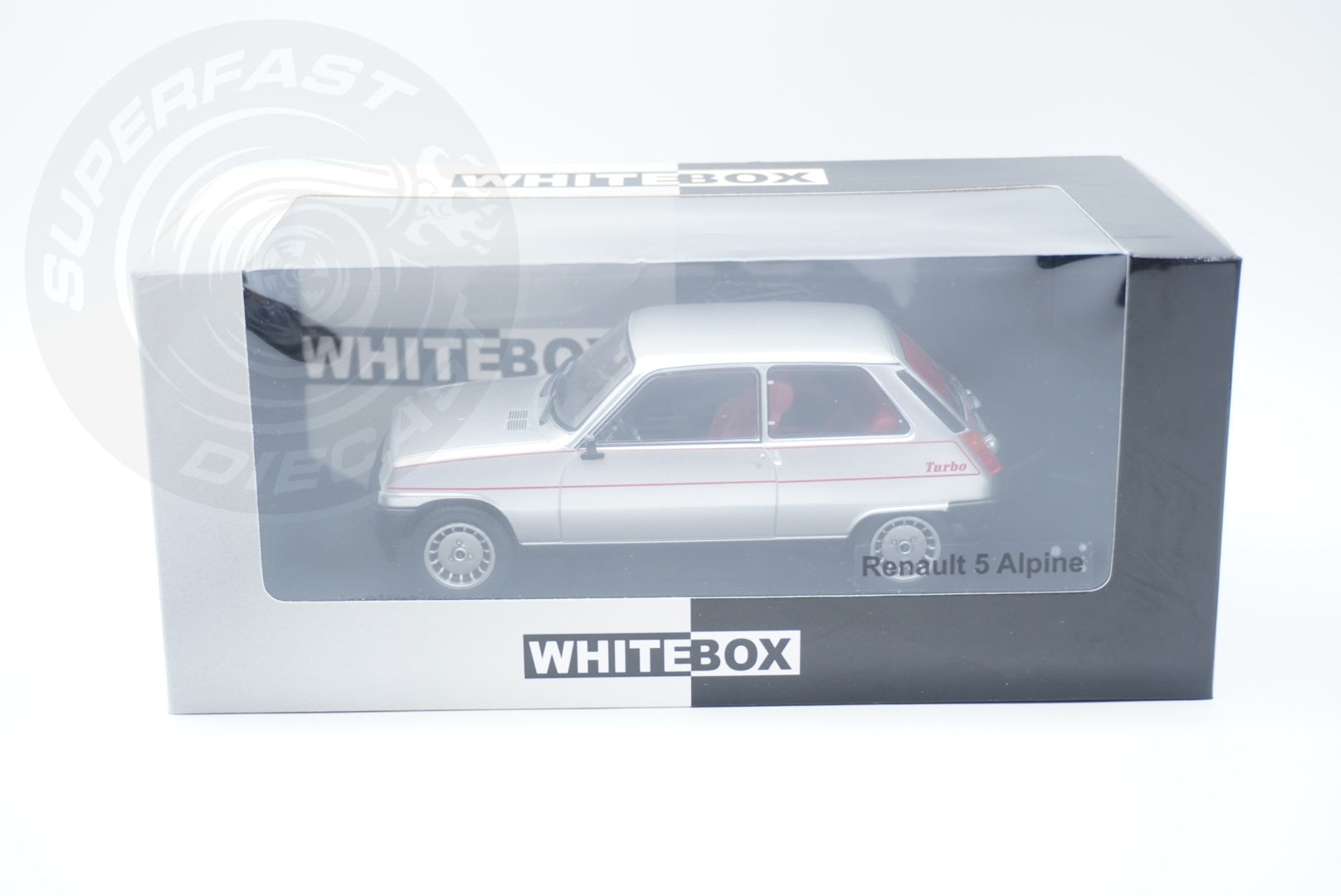 Whitebox 1:24 Scale Diecast - 1976 Renault 5 Alpine Turbo, Silver - WB124152