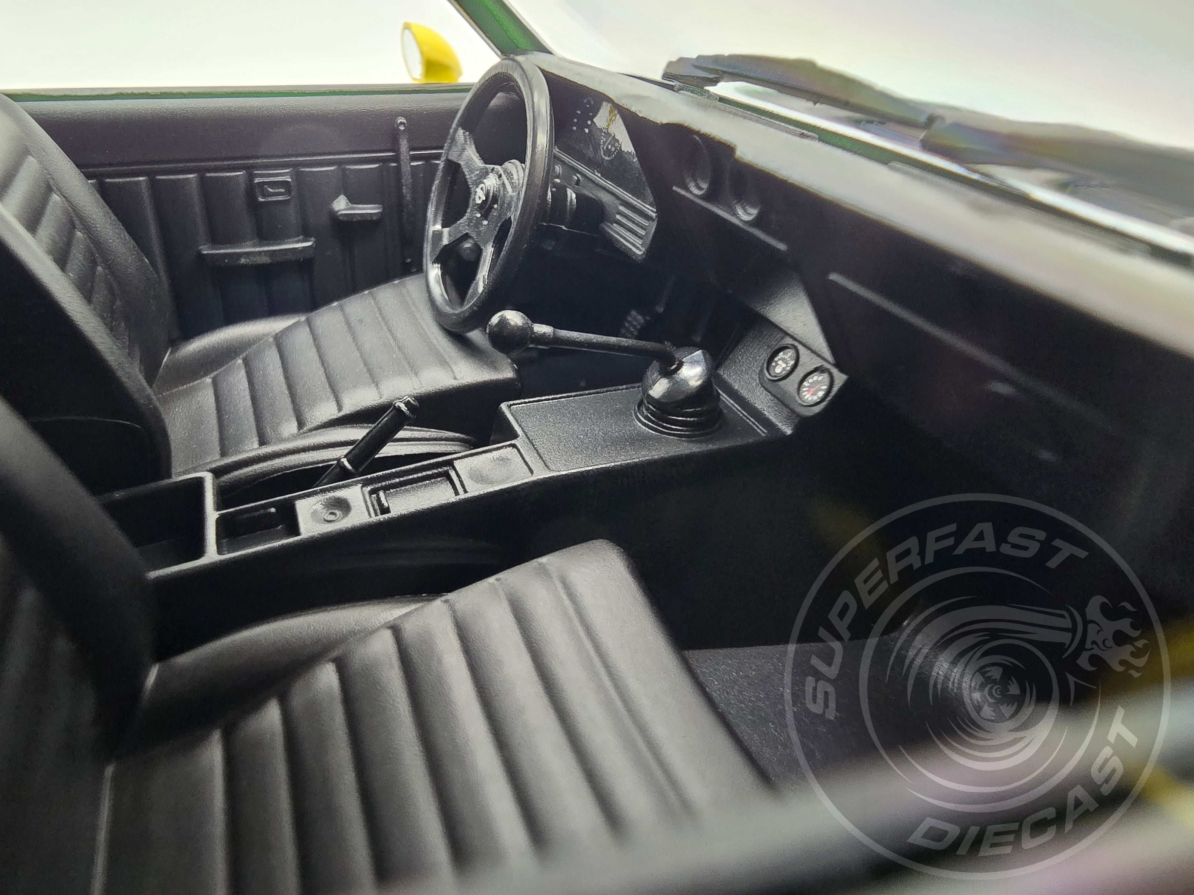 MCG 1:18 Scale Diecast - 1974 Opel Manta A Irmscher, Green/Yellow - MCG18425