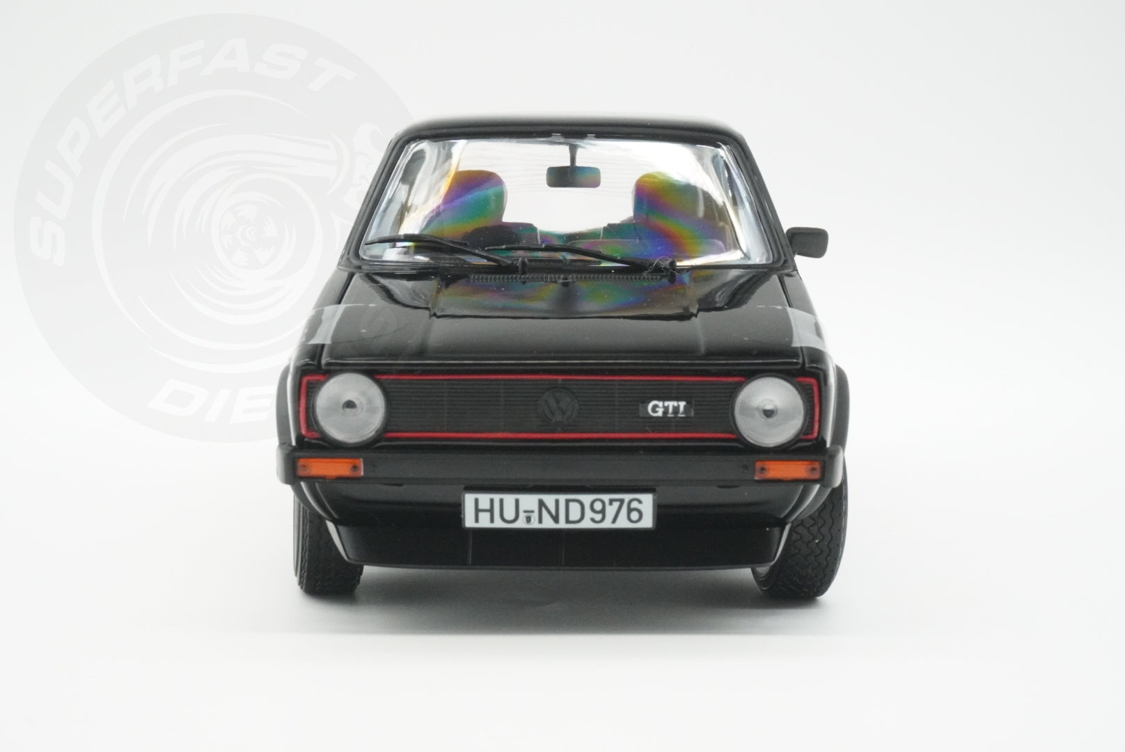 Norev 1:18 Scale Diecast Model Car - 1976 Volkswagen Golf Mk1 GTI Black - 188487