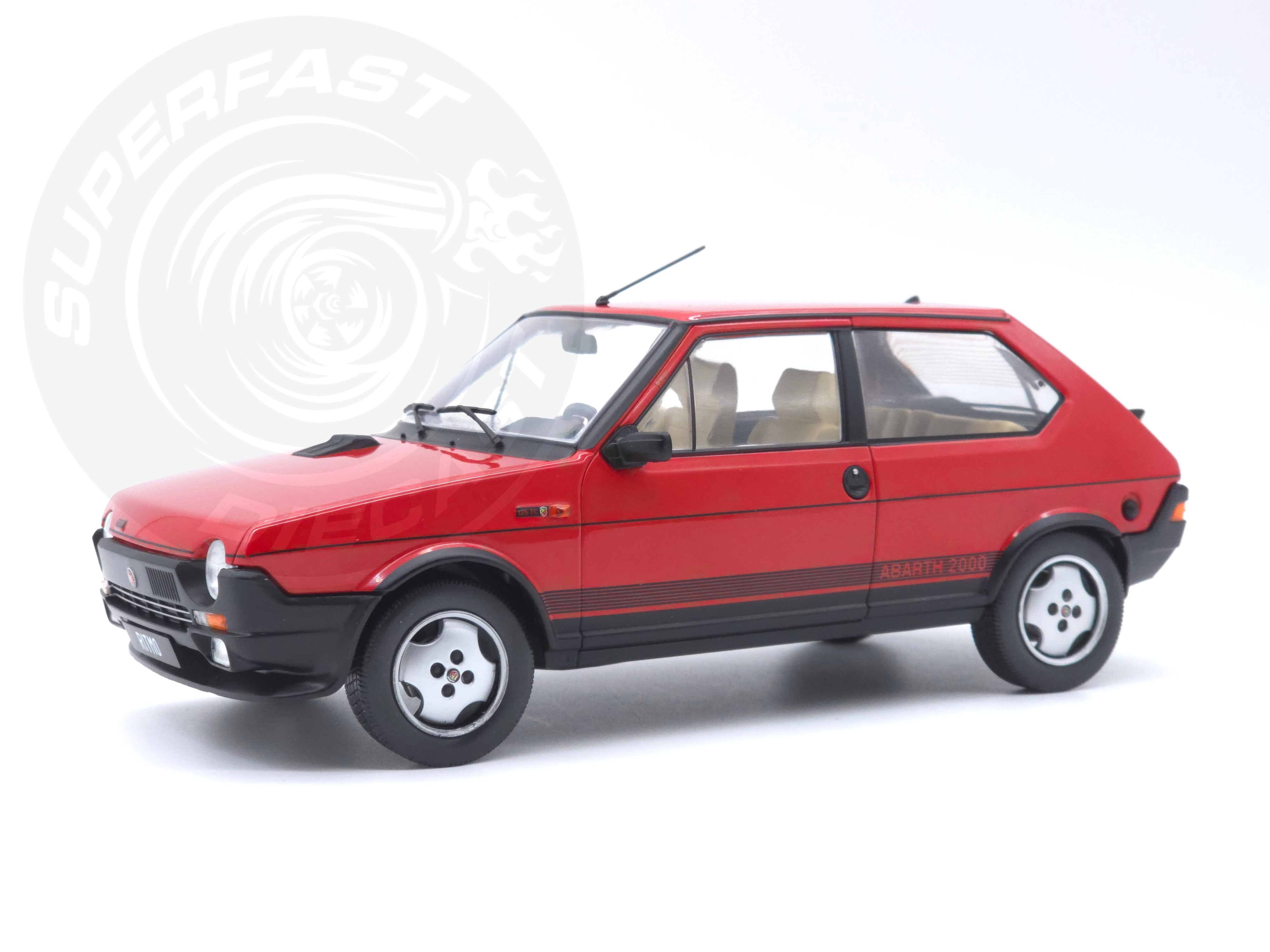 MCG 1:18 Scale Diecast Model Car -  1980 Fiat Ritmo TC 125 Abarth - Red