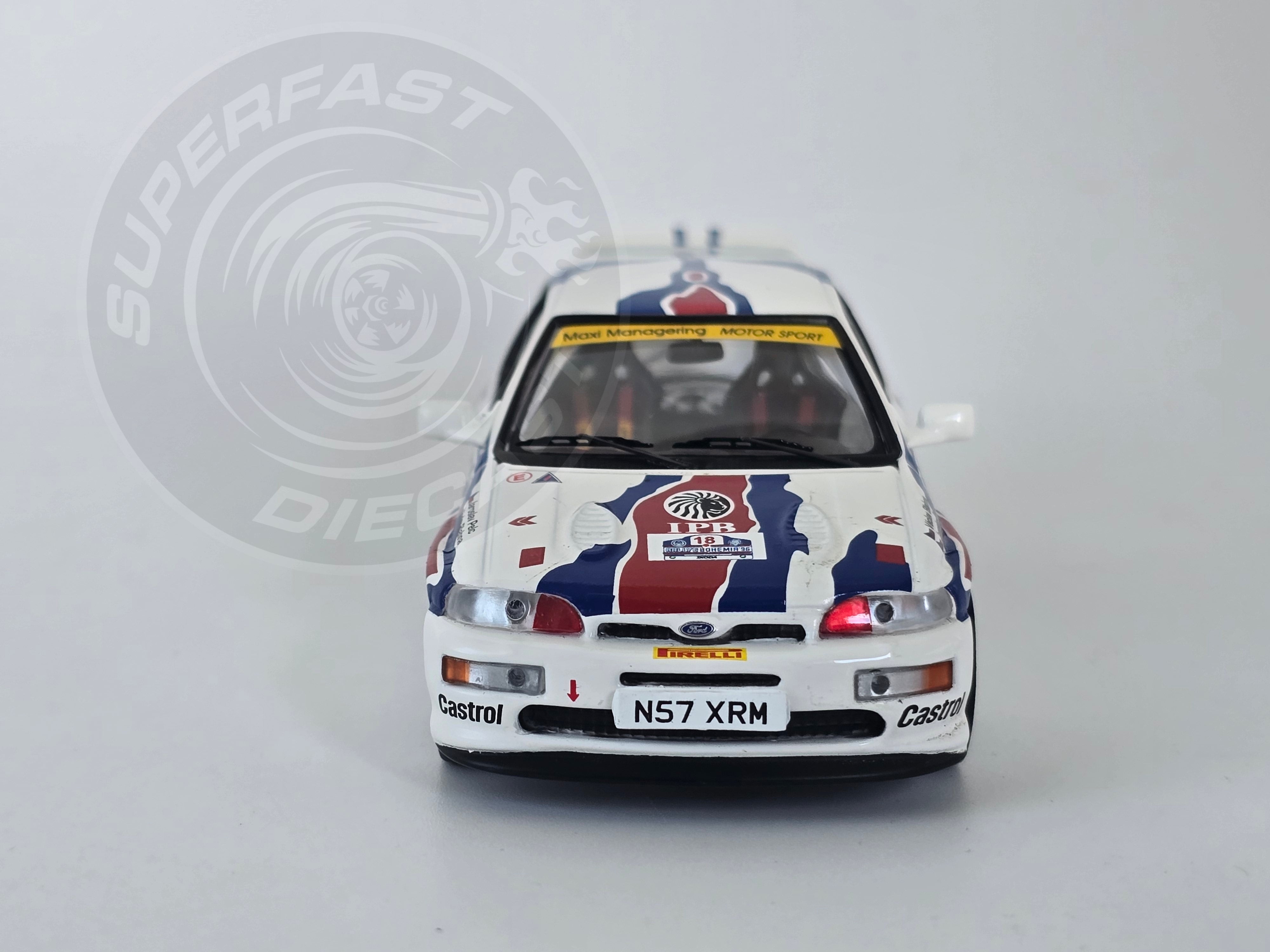 IXO 1:43 Scale Diecast - Ford Escort RS Cosworth #18 V.Blahna - J.Pelc, Rallye Bohemia 1986 - RAC415A.22