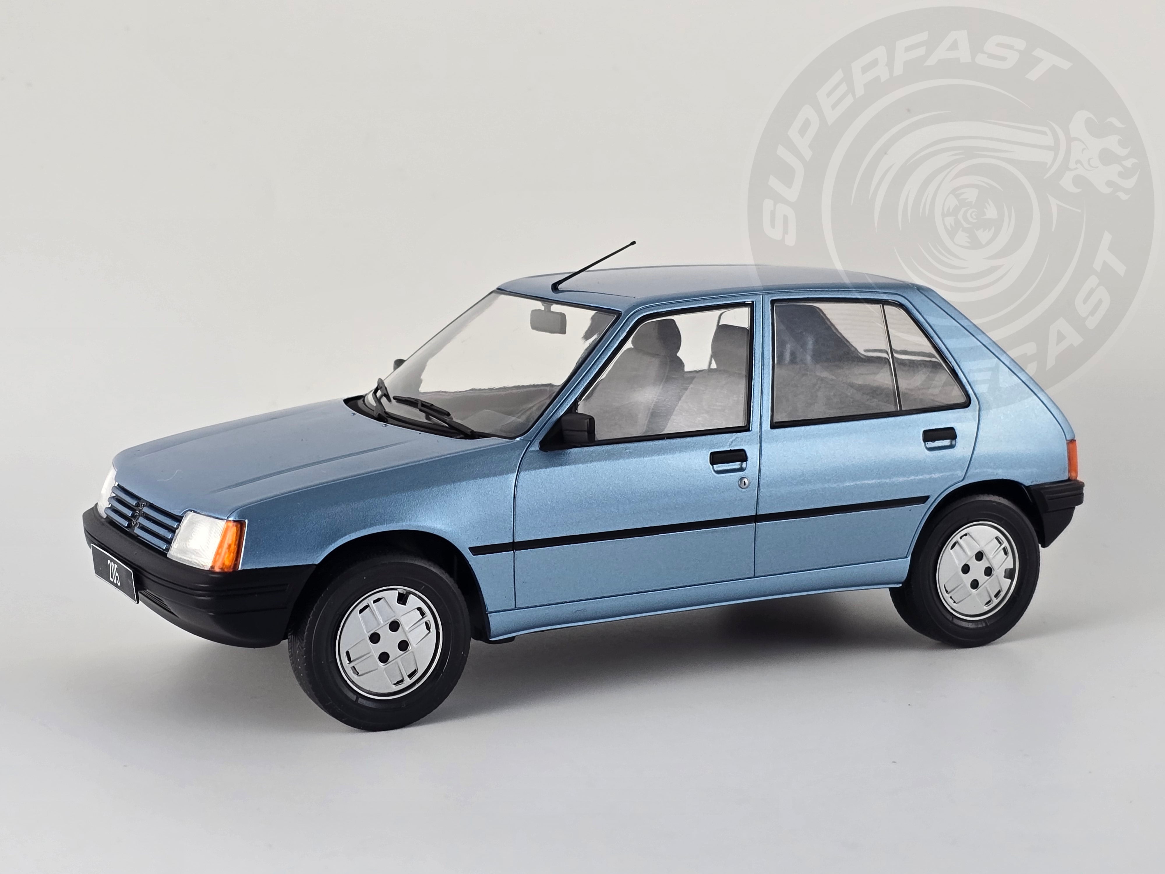 MCG 1:18 Scale - 1984 Peugeot 205, Light Blue - MCG18491