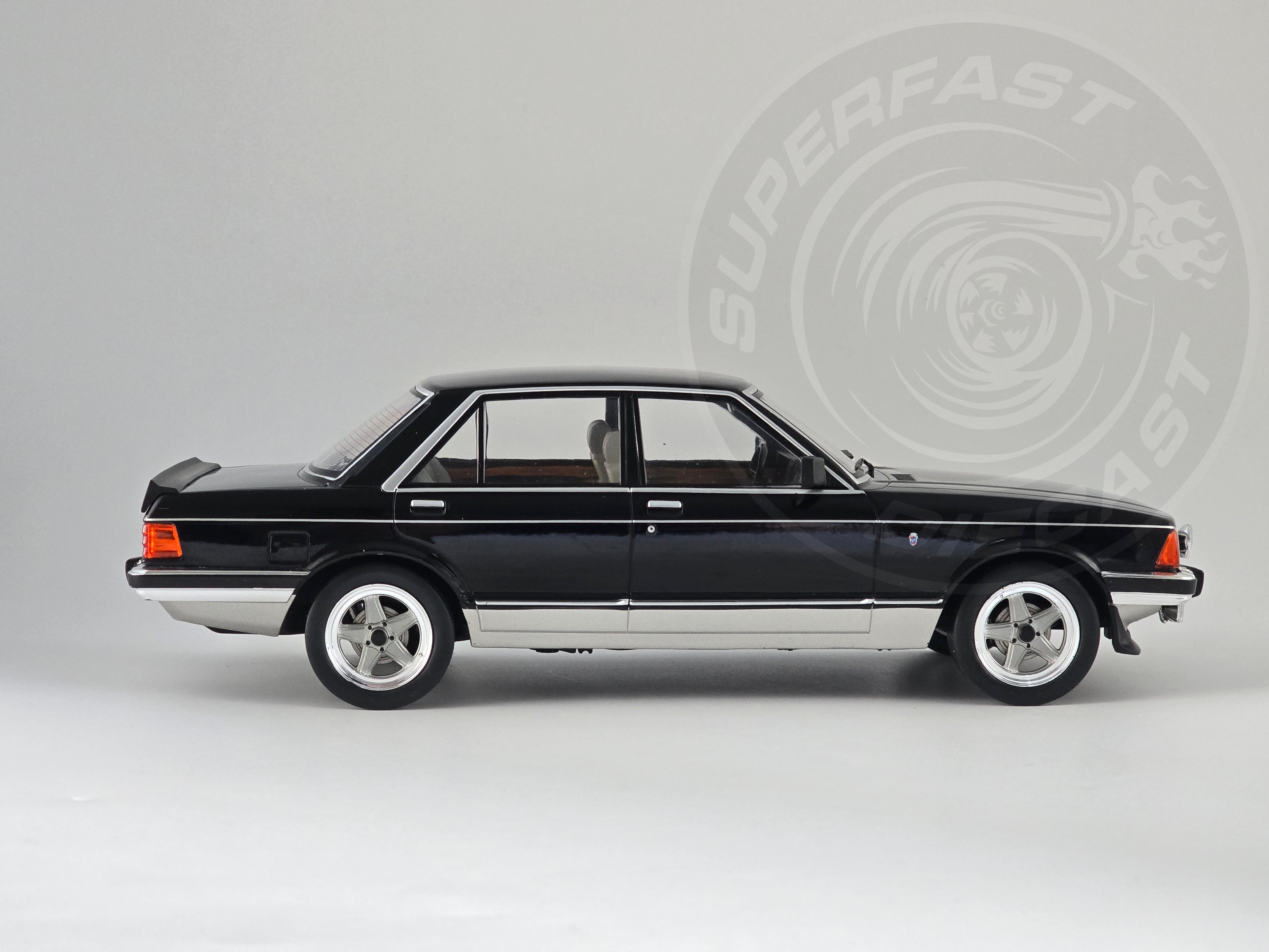 MCG 1:18 Scale Diecast MCG 1:18 Scale Diecast Ford Granada MK II 2.8 Injection, Black/Grey - MCG18536