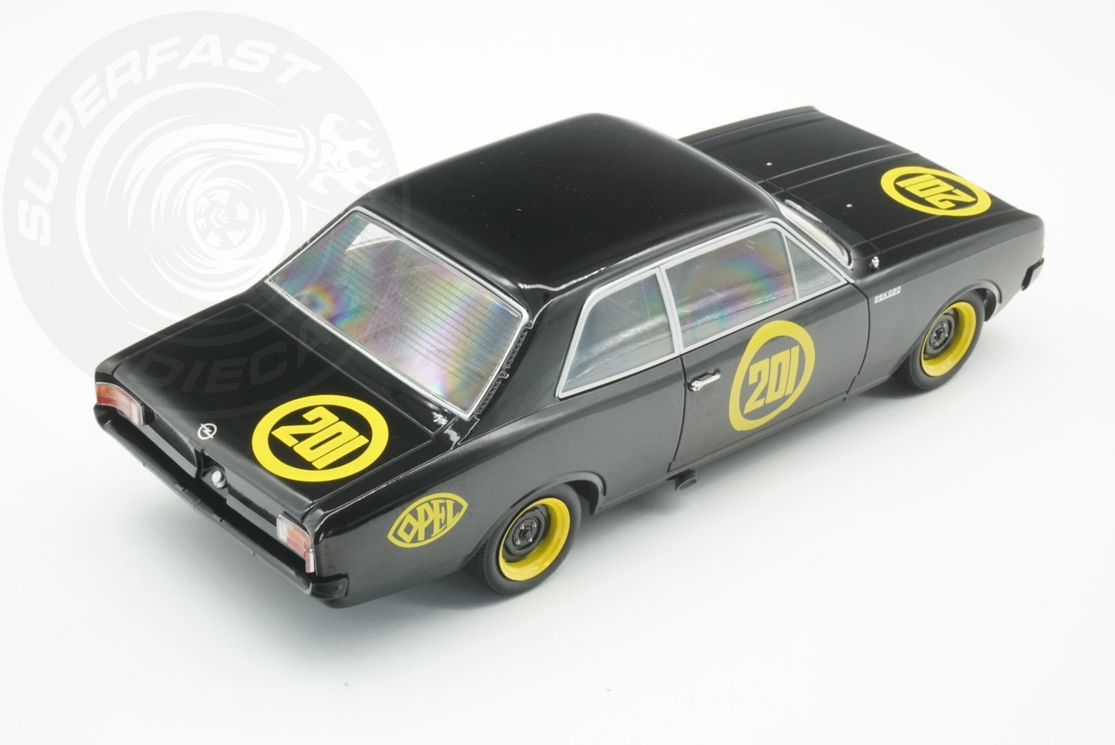 MCG 1:18 Scale Diecast - 1967 Opel Rekord C, Black - MCG18560