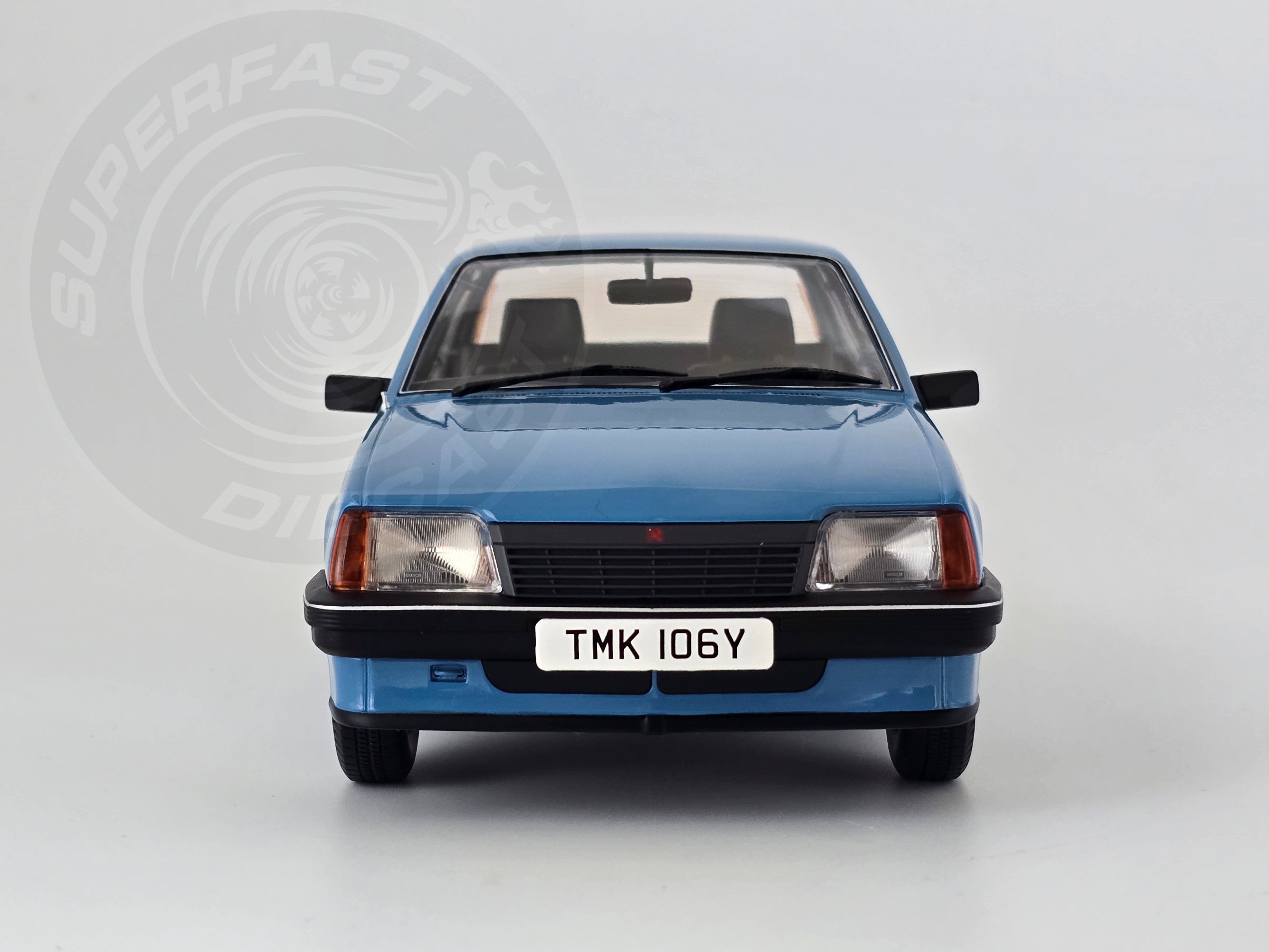MCG 1:18 Scale Diecast - 1981 Vauxhall Cavalier GL, Blue, RHD UK Exclusive - MCG18648