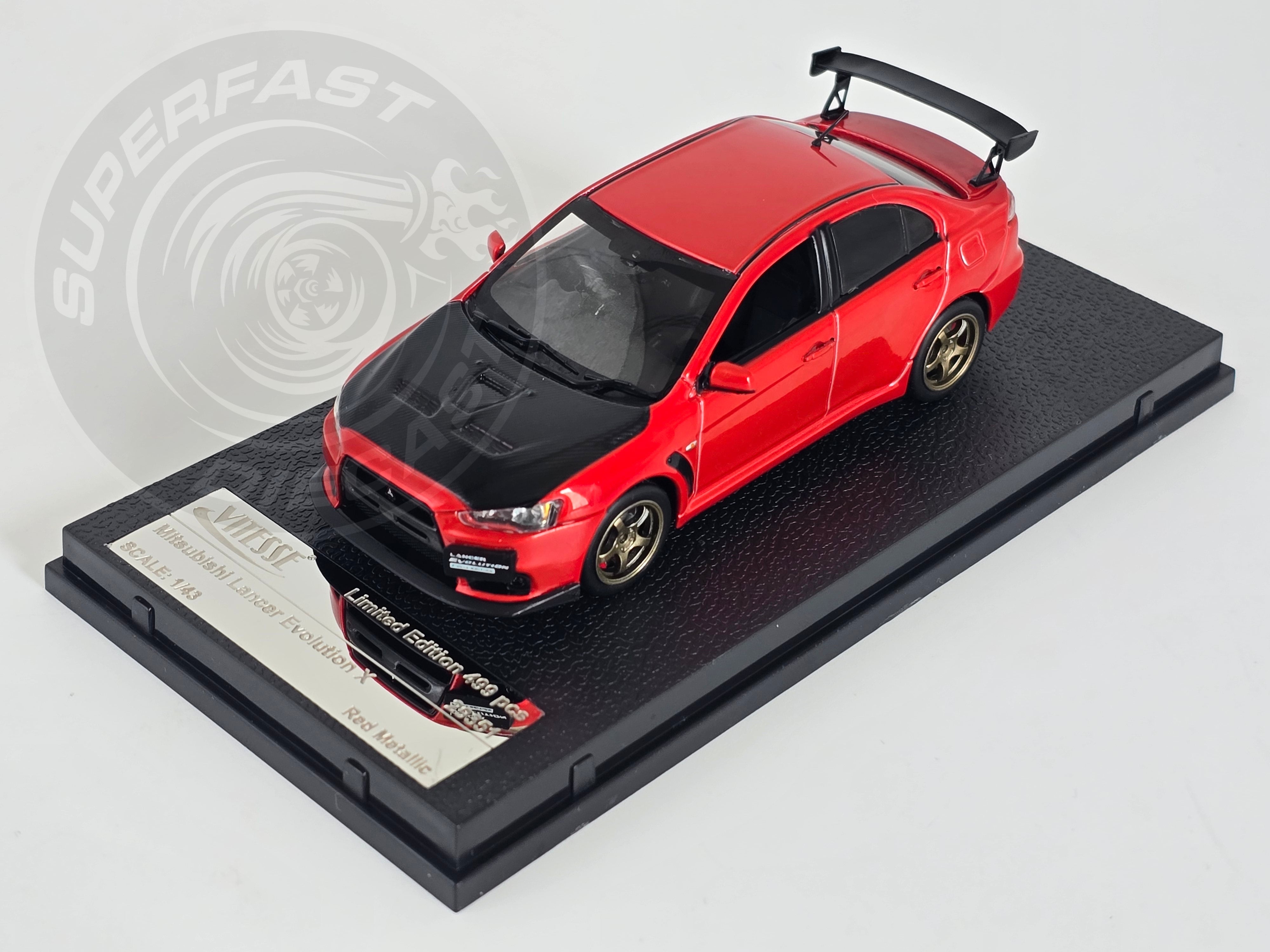 Vitesse 1:43 Scale Mitsubishi Lancer Evolution X - Red Metallic - 29351