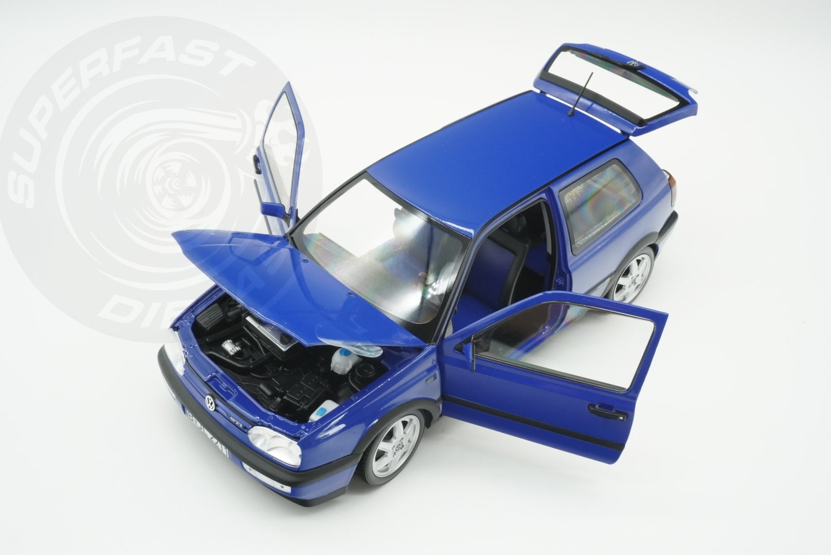 Norev 1:18 Scale Diecast - 1994 VW Volkswagen Golf Mk3 Colour Concept, Jazz Blue - 188506