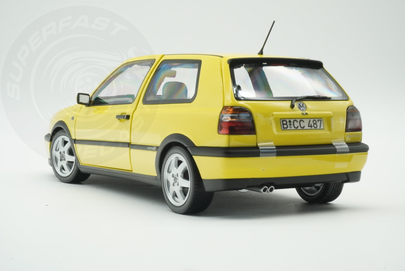 Norev 1:18 Scale Diecast - 1994 VW Volkswagen Golf Mk3 Colour Concept Yellow - 188507