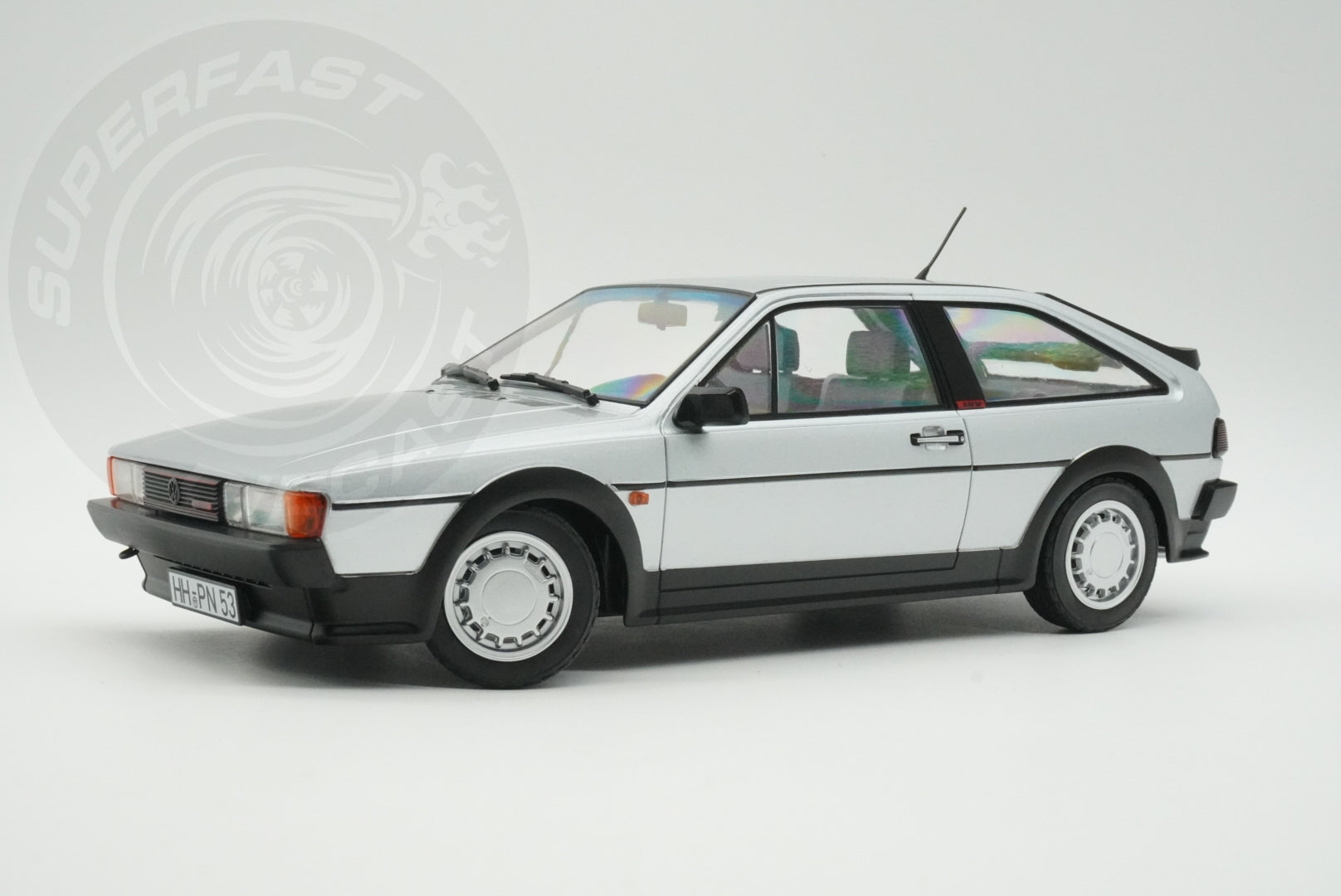 Norev 1:18 Scale Diecast - 1988 VW Volkswagen Scirocco GTX 16V, Flash Silver - 188635