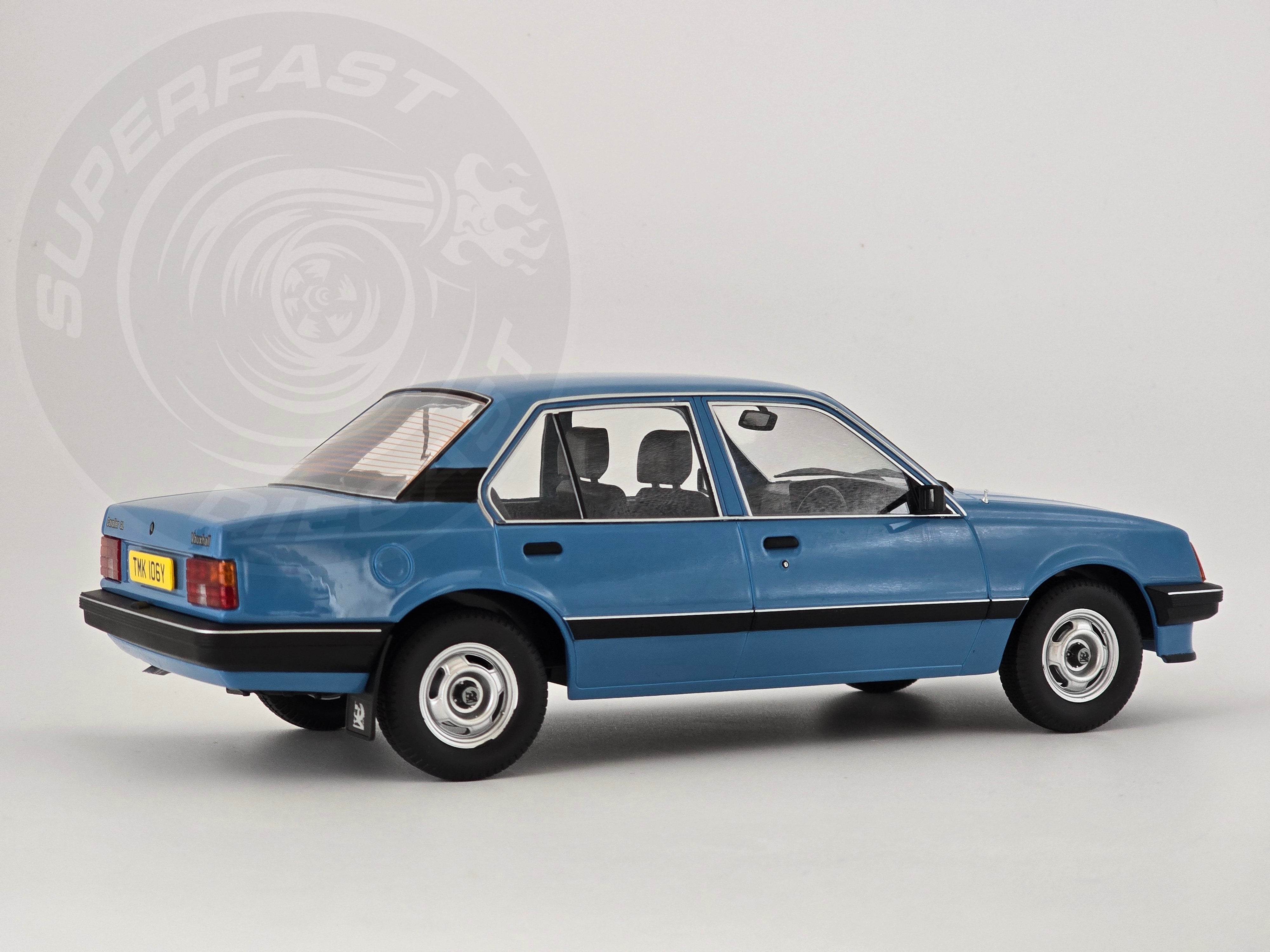MCG 1:18 Scale Diecast - 1981 Vauxhall Cavalier GL, Blue, RHD UK Exclusive - MCG18648