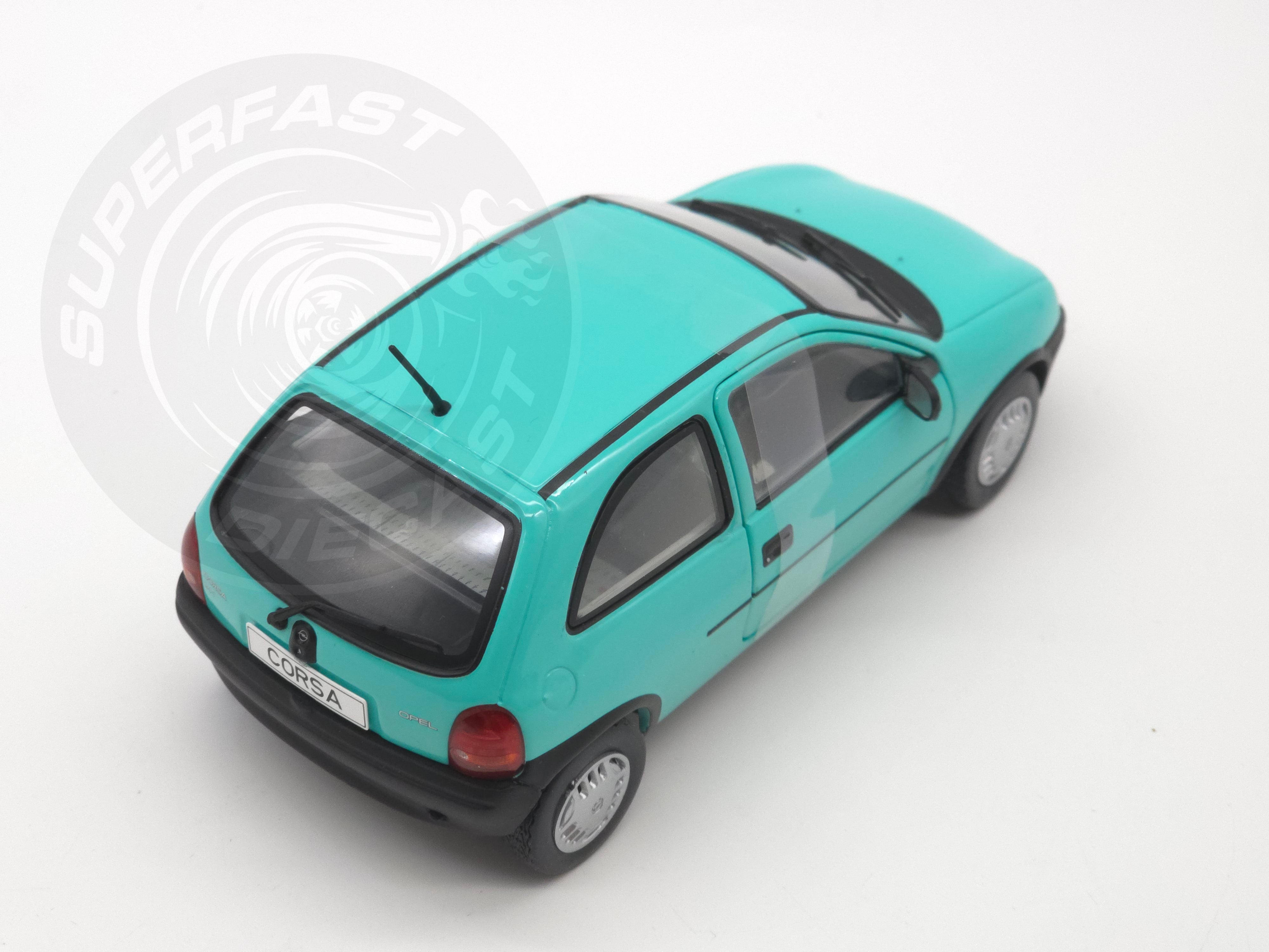 Whitebox  1:24 Scale Diecast - 1993 Opel Corsa B in Turquoise/Green - WB124226