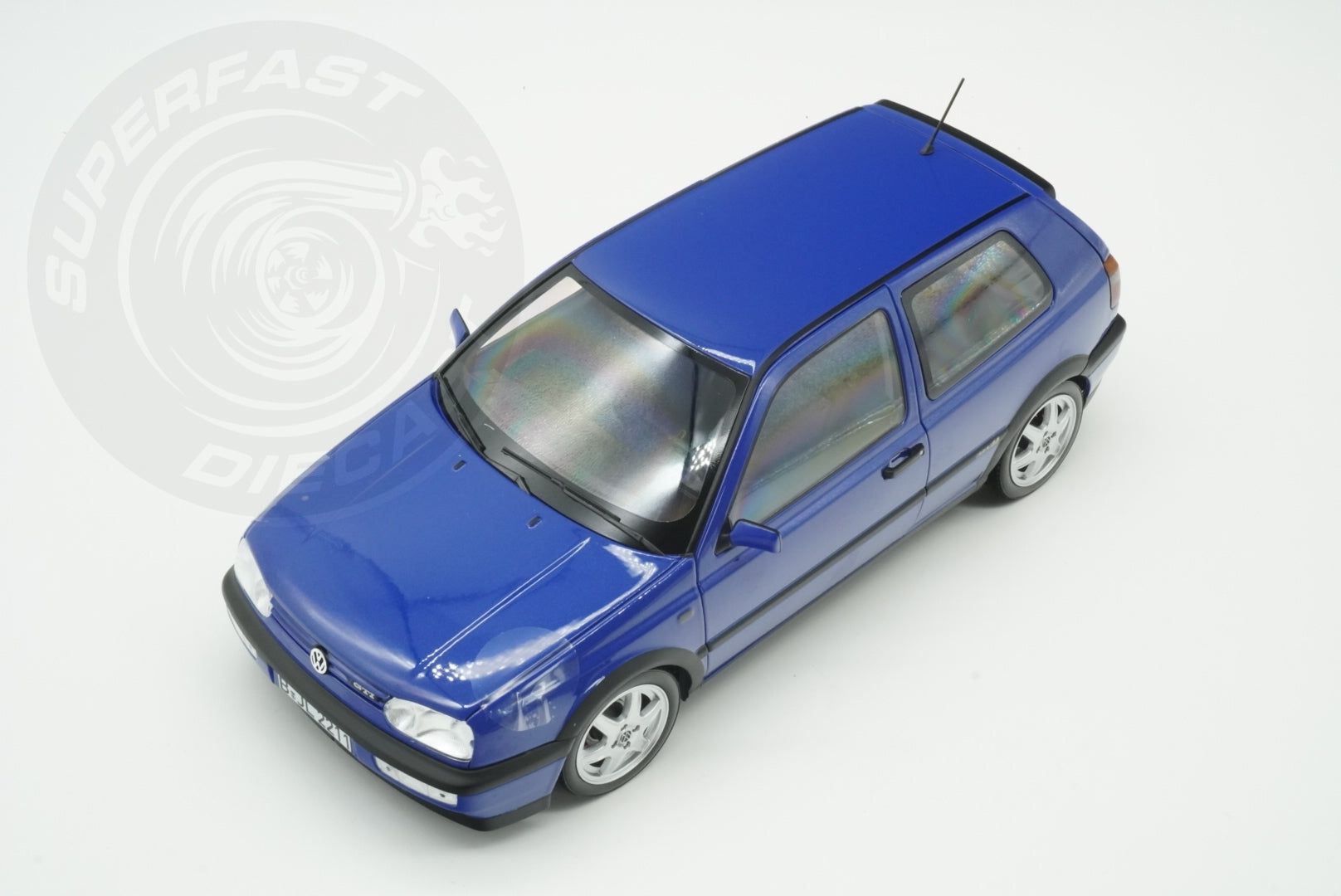 Norev 1:18 Scale Diecast - 1994 VW Volkswagen Golf Mk3 Colour Concept, Jazz Blue - 188506
