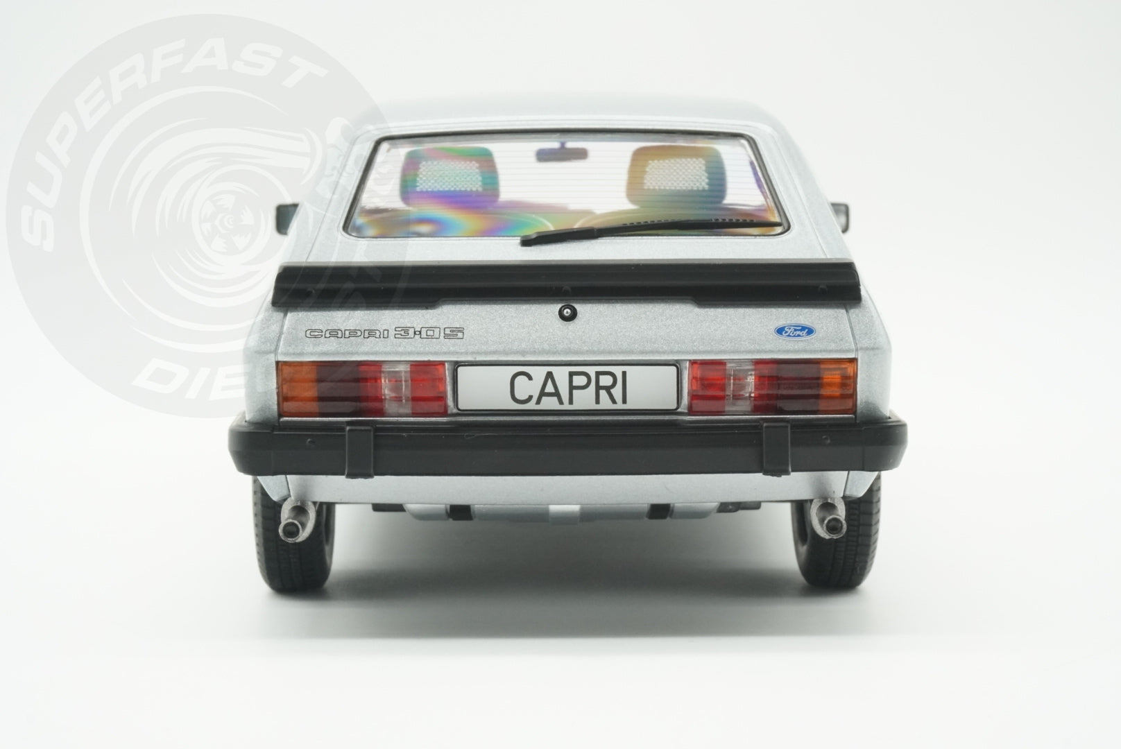 MCG 1:18 Scale Diecast - Ford Capri Mk III (LHD), Silver - MCG18398