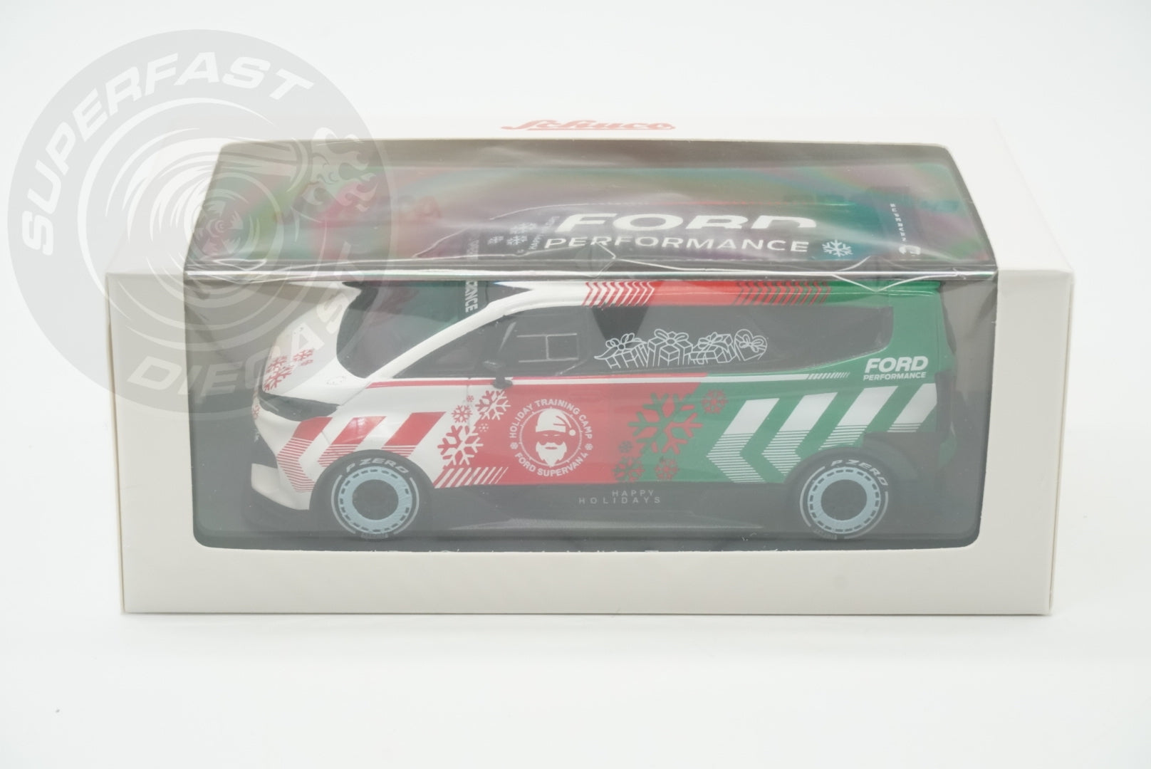 SCHUCO 1:43 Scale Diecast - Ford Supervan 4 - Holiday Training Camp 2024 - 43U00051