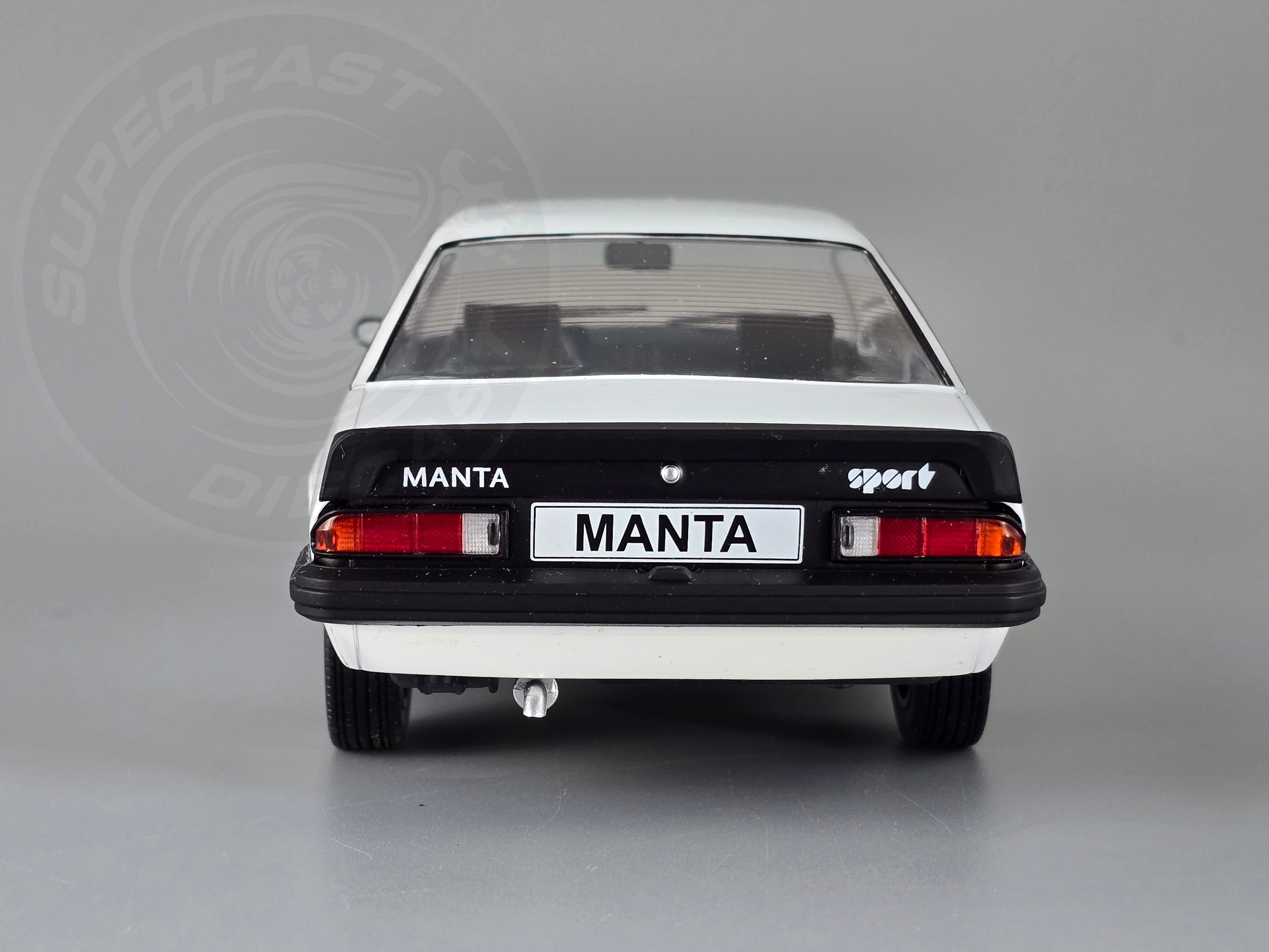 MCG 1:18 Scale Diecast Model Car - Opel Manta B Sport in White - MCG18237
