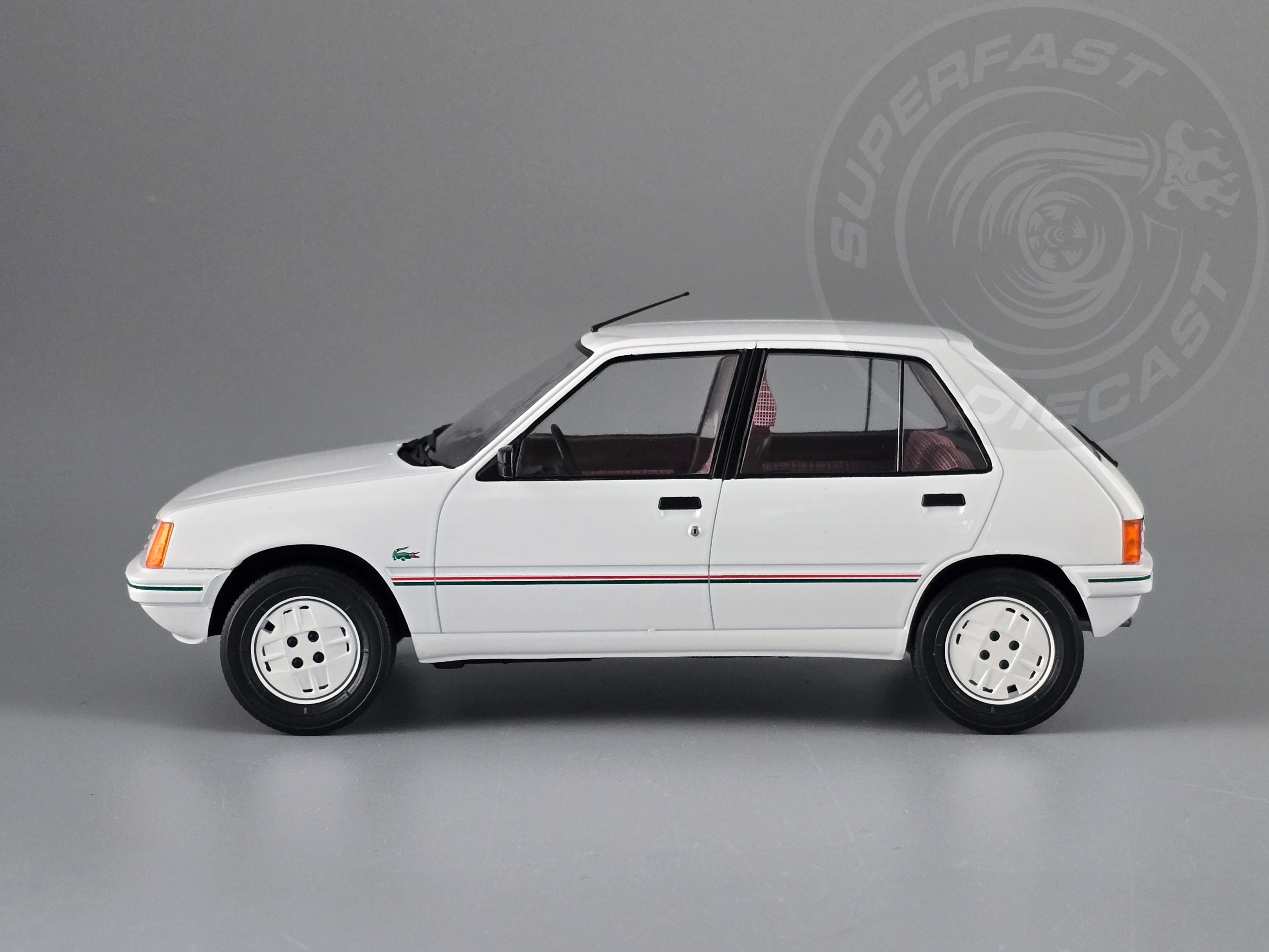MCG 1:18 Scale - 1984 Peugeot 205, White - MCG18493