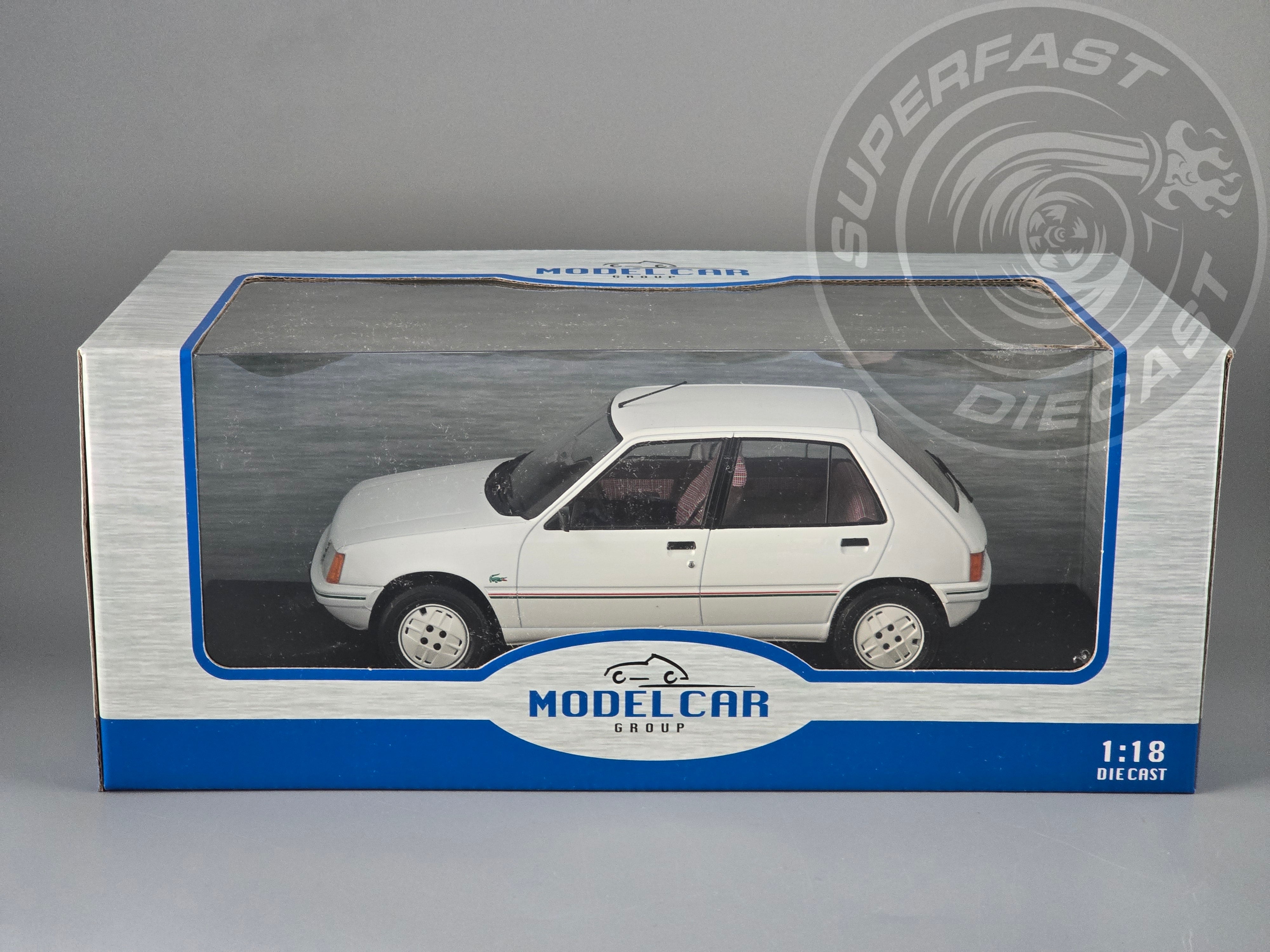 MCG 1:18 Scale - 1984 Peugeot 205, White - MCG18493