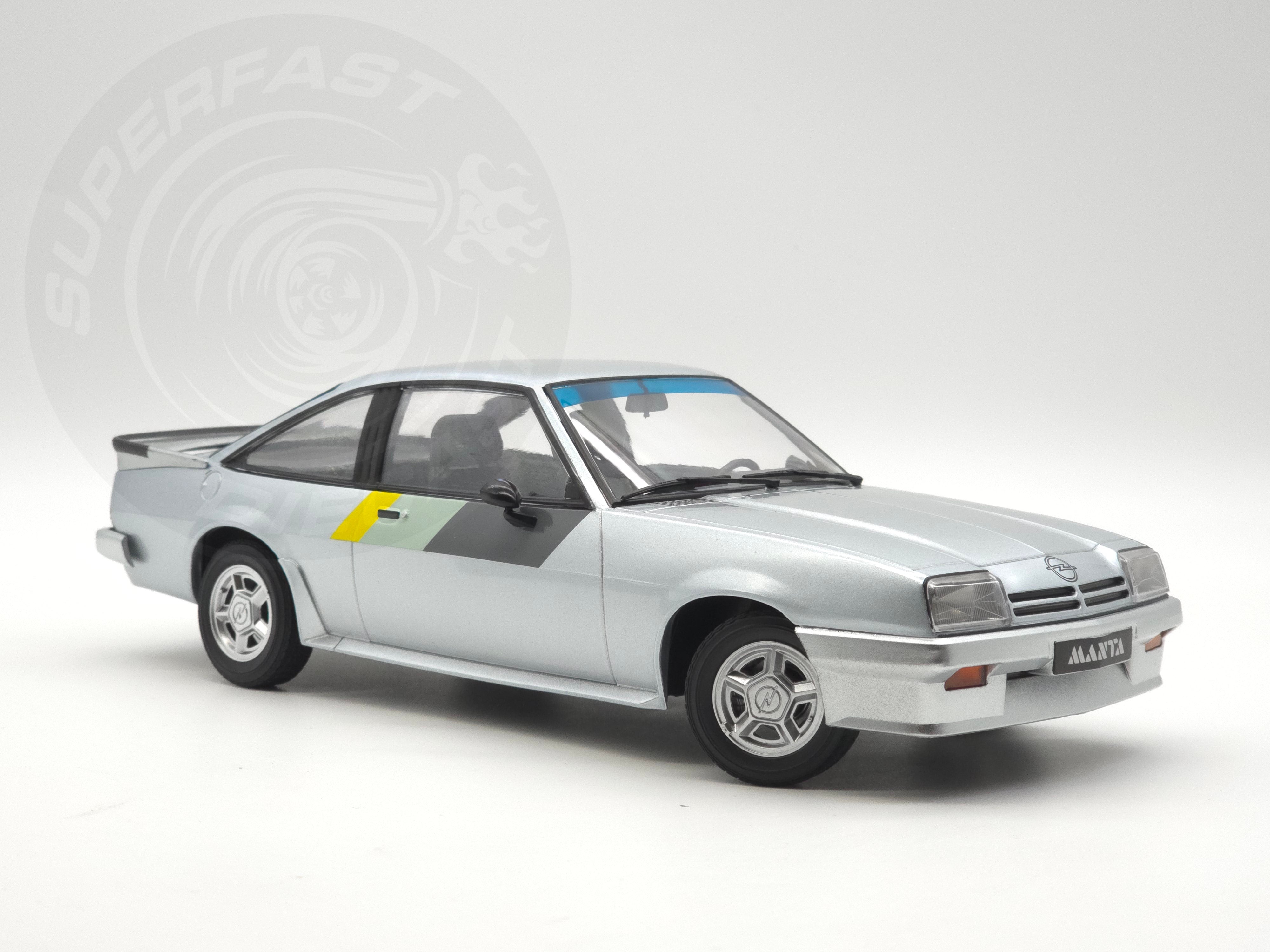 Norev 1:18 Scale Diecast - 1985 Opel Manta B i240 - Silver - 183301