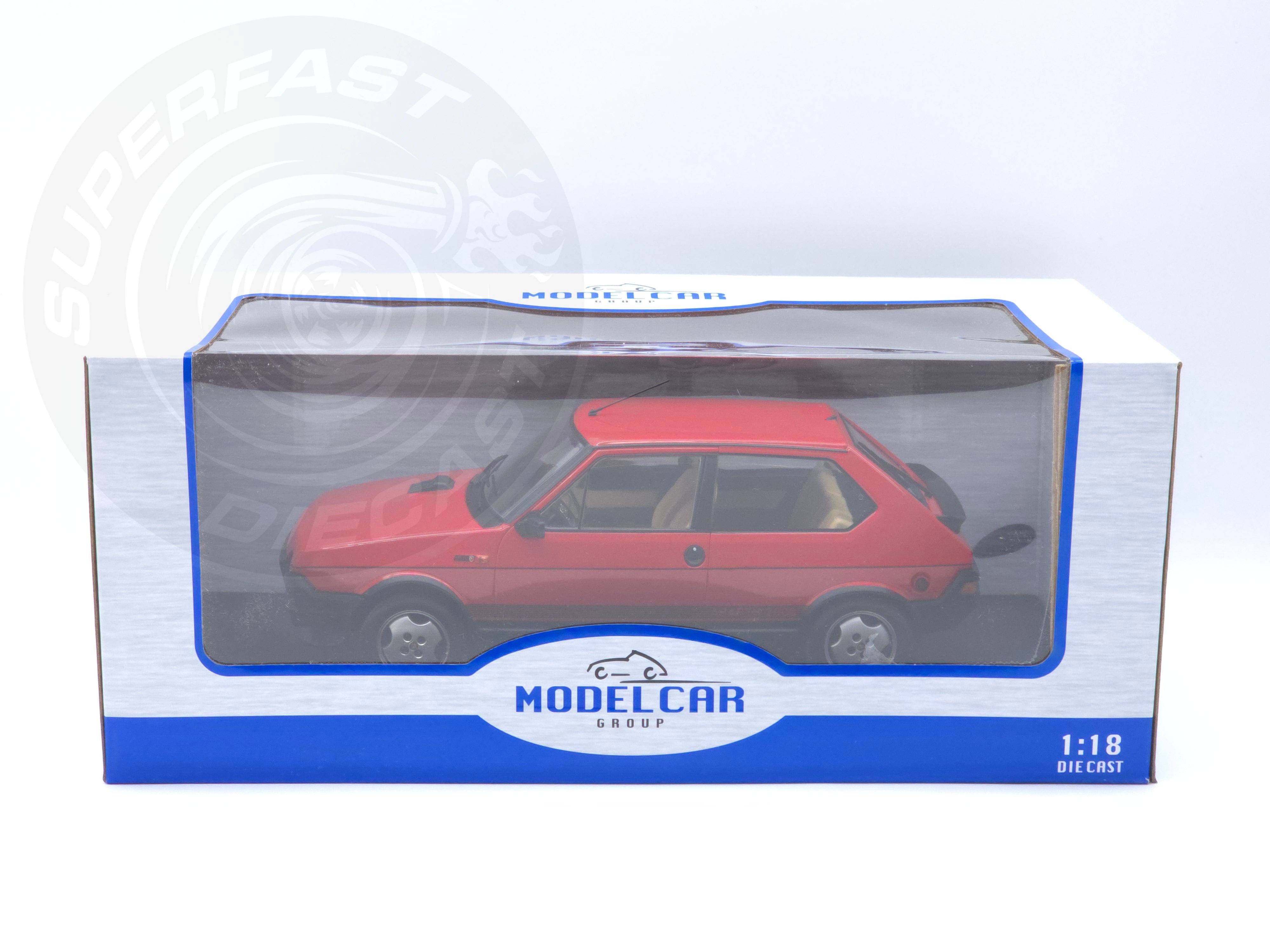 MCG 1:18 Scale Diecast Model Car -  1980 Fiat Ritmo TC 125 Abarth - Red