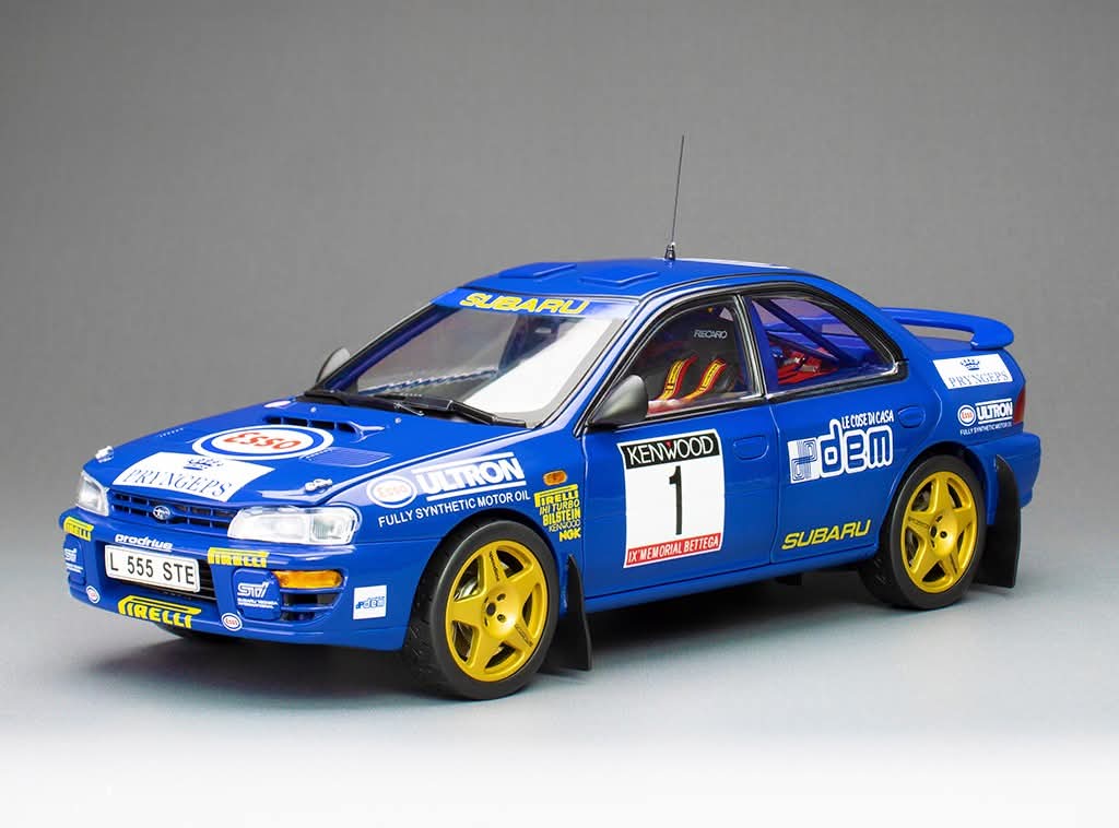 Sunstar Diecast - 1:18 Subaru Impreza 555 - #1 Colin McRae - Winner Memorial Bettega 1993 - 5600