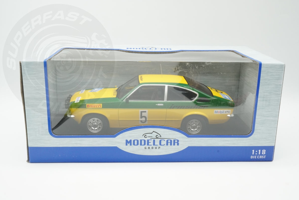 MCG 1:18 Diecast - Opel Kadett C Coupe GT/E, International Sachs Winter Rallye, 1976, #5, W.Smolej/C.Geistdörfer,  - MCG18650R