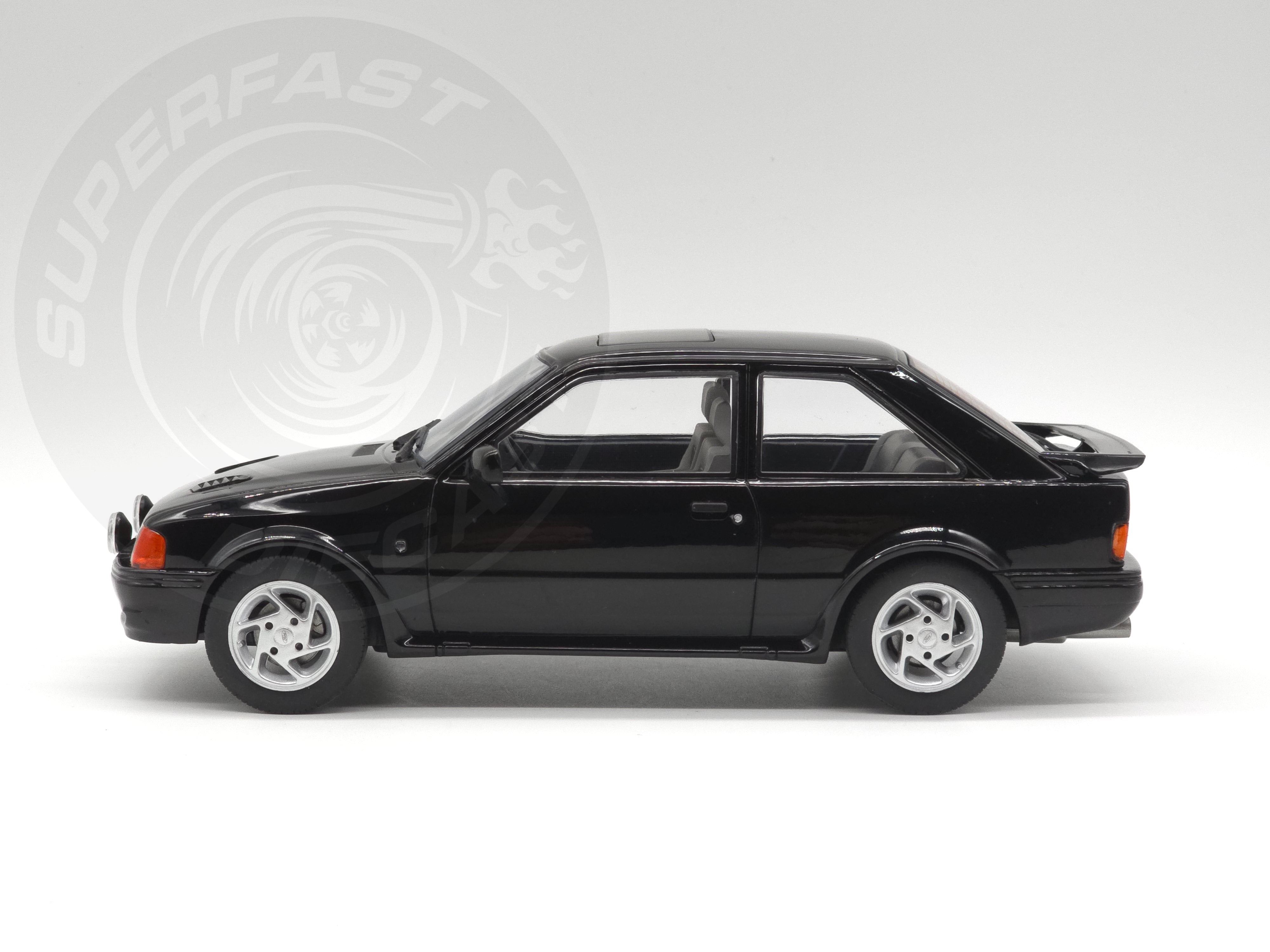 MCG 1:18 1990 Ford Escort Mk4 RS Turbo (Series 2) - Black - MCG18546