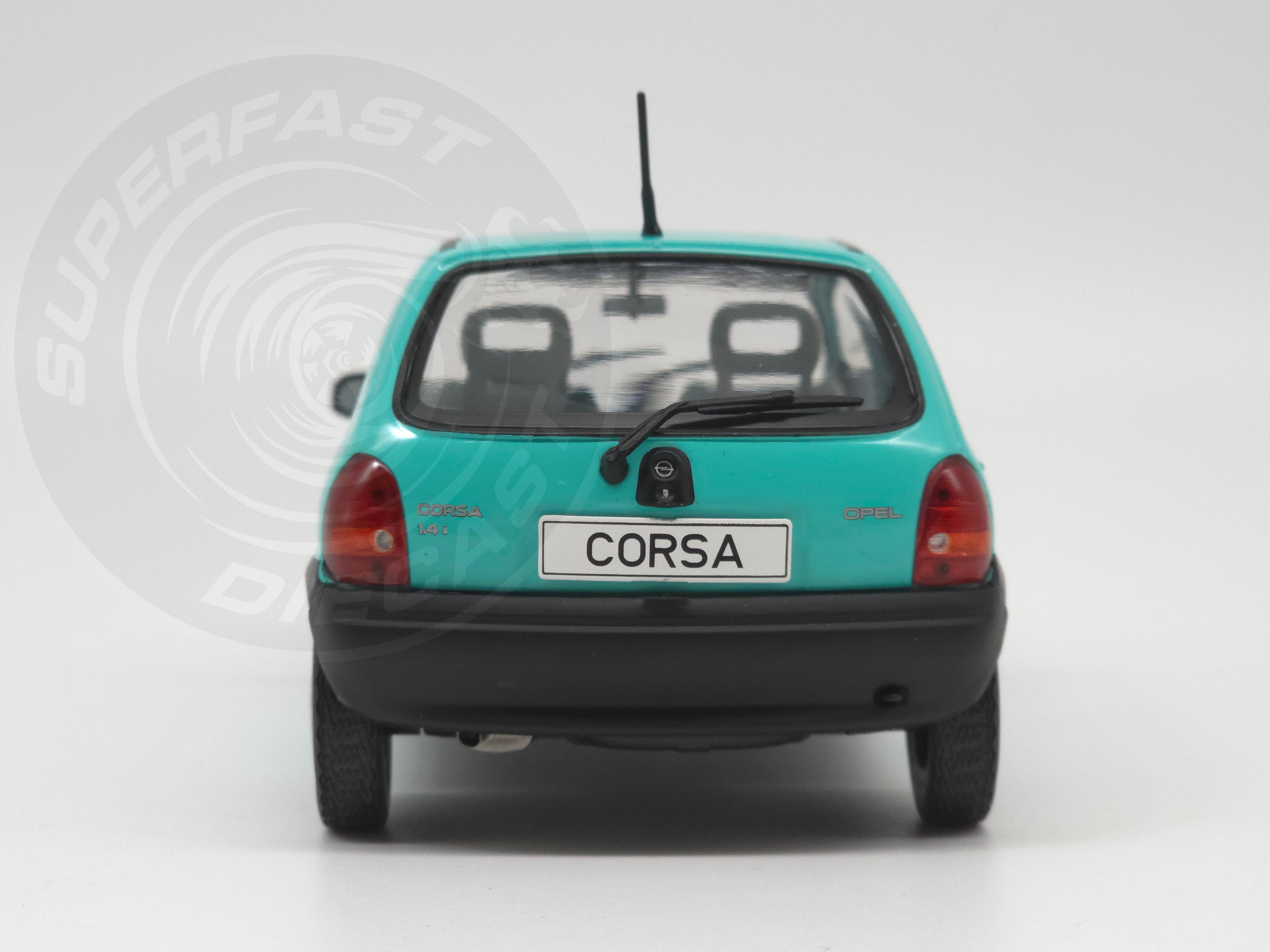 Whitebox  1:24 Scale Diecast - 1993 Opel Corsa B in Turquoise/Green - WB124226